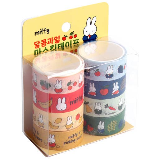 Miffy Sweet Fruit Deco Masking Tape Set, 8Pcs