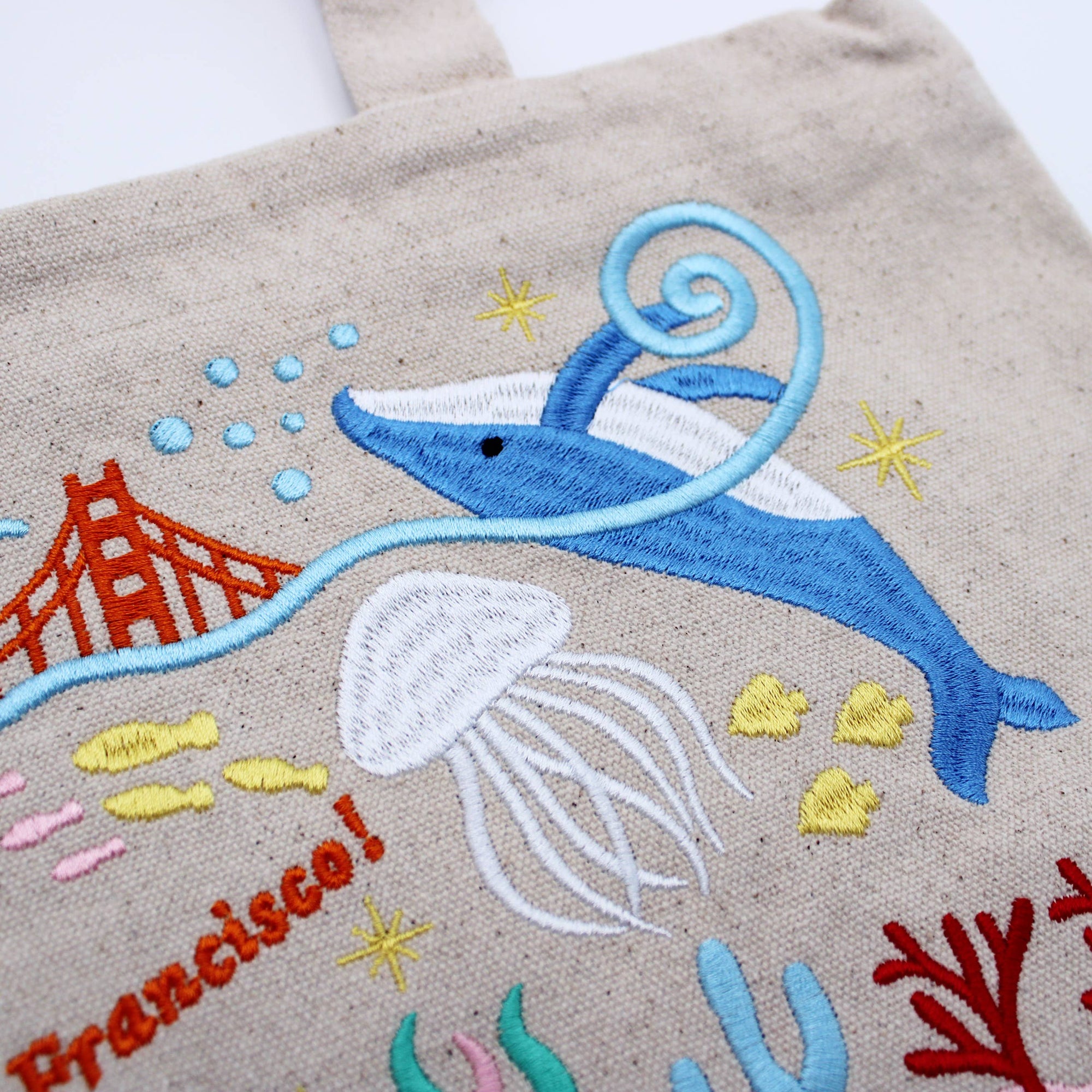 Sea Life Embroidered Lunch Bag