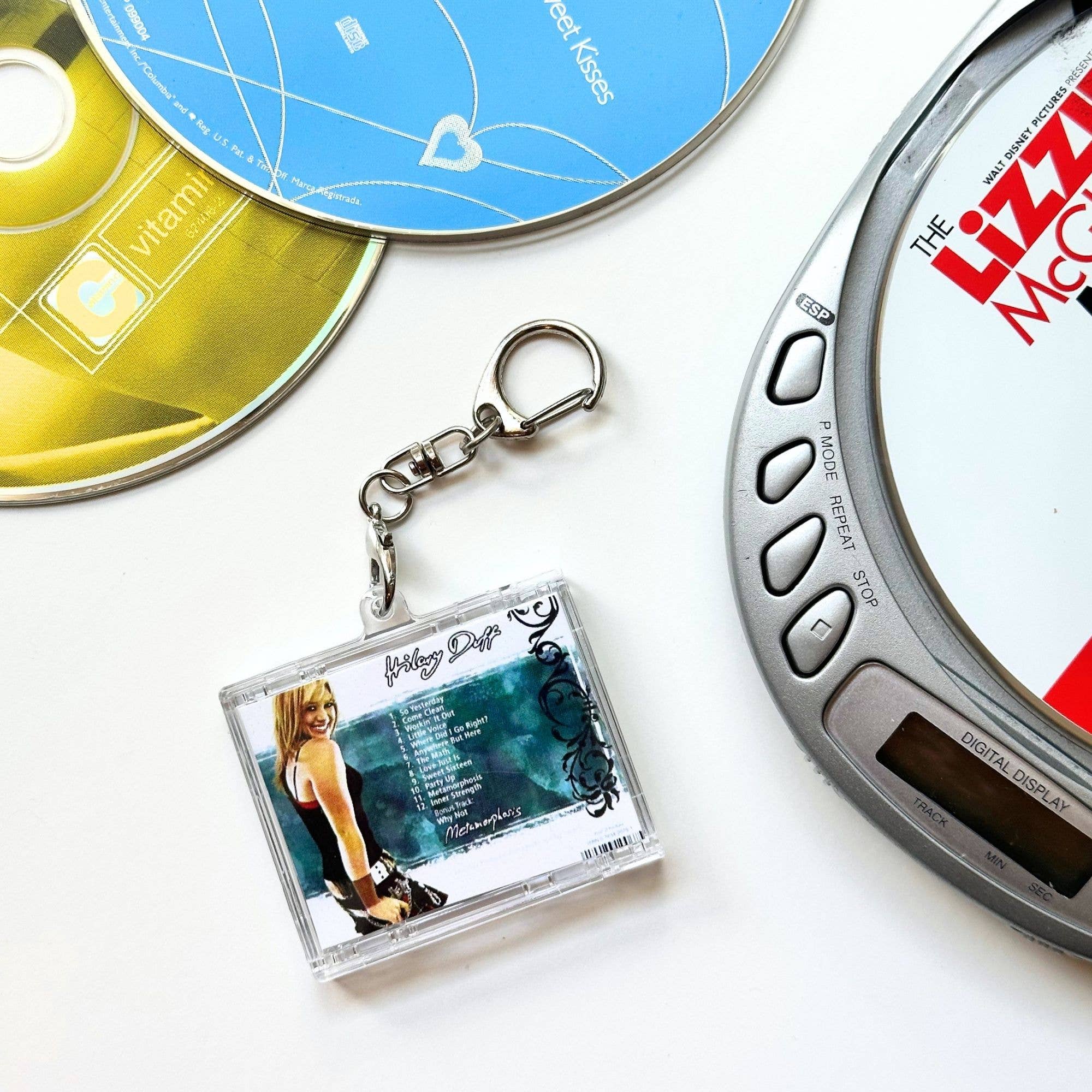 'Hit Clips' Mini CD Case Keychain, Hilary Duff, So Yesterday
