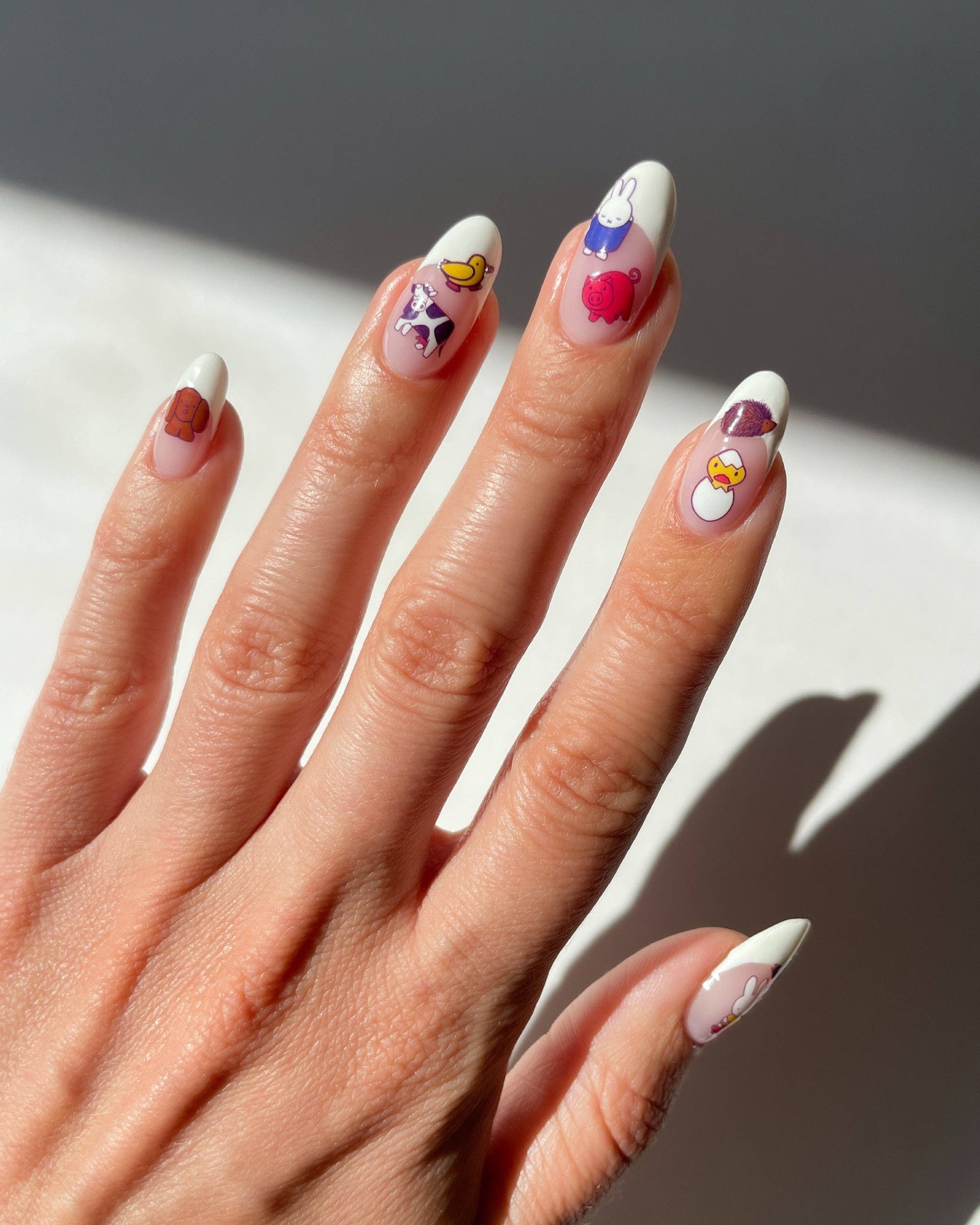 Nail Art Sticker, Miffy at the Farm