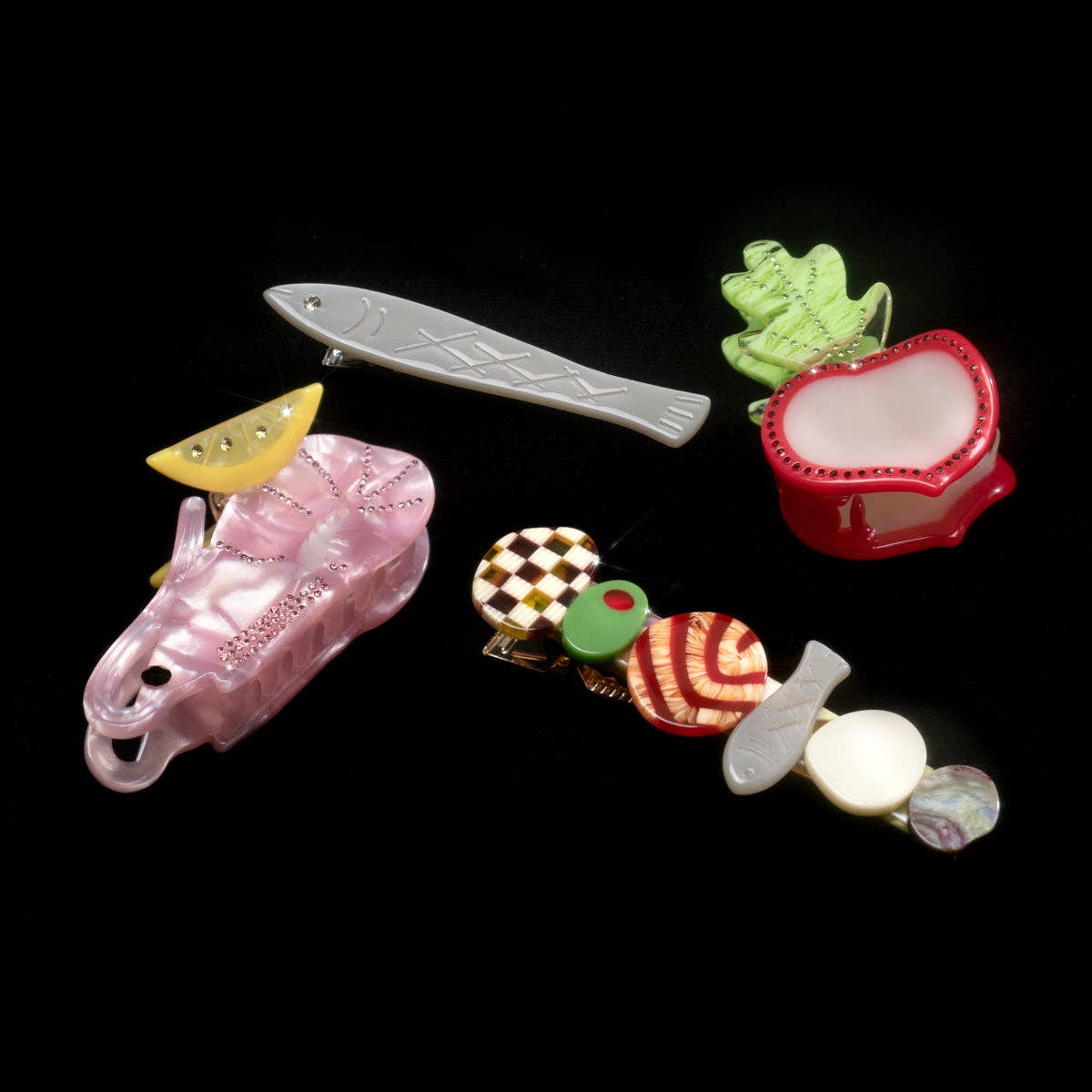 Hors D’oeuvre Alligator Hair Clip