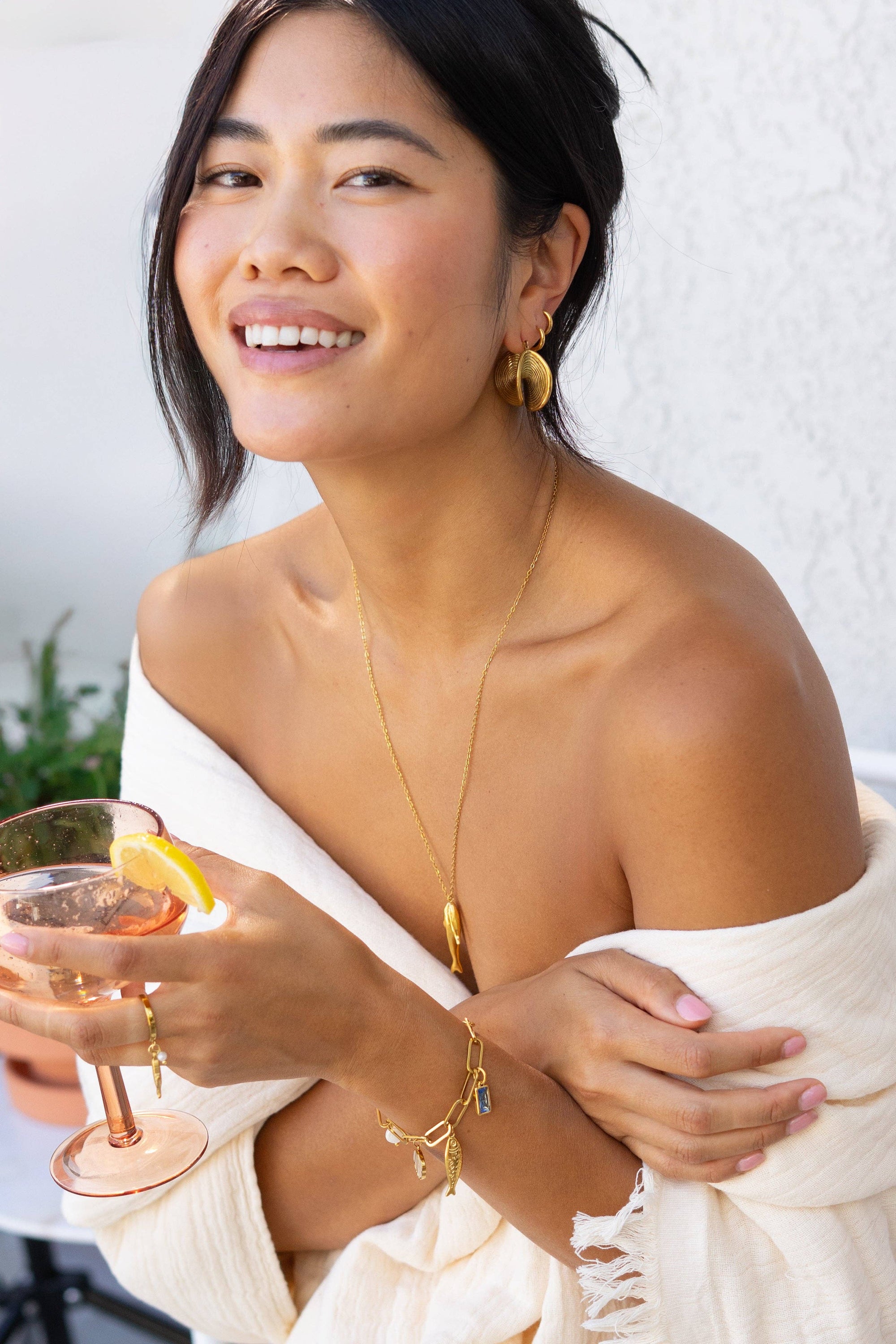 Catalina Necklace, Gold