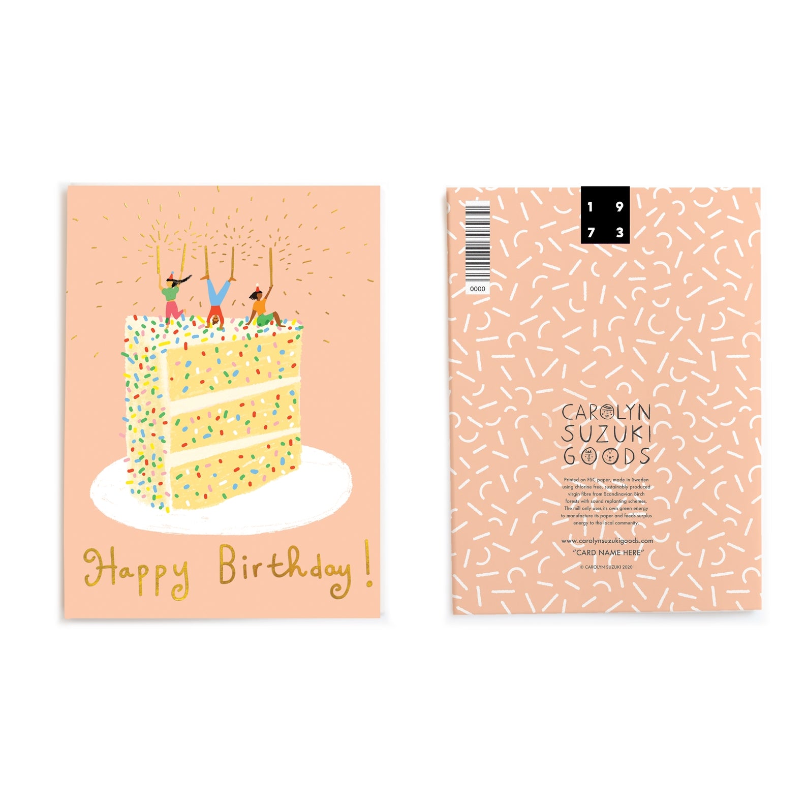 Confetti Cake Card