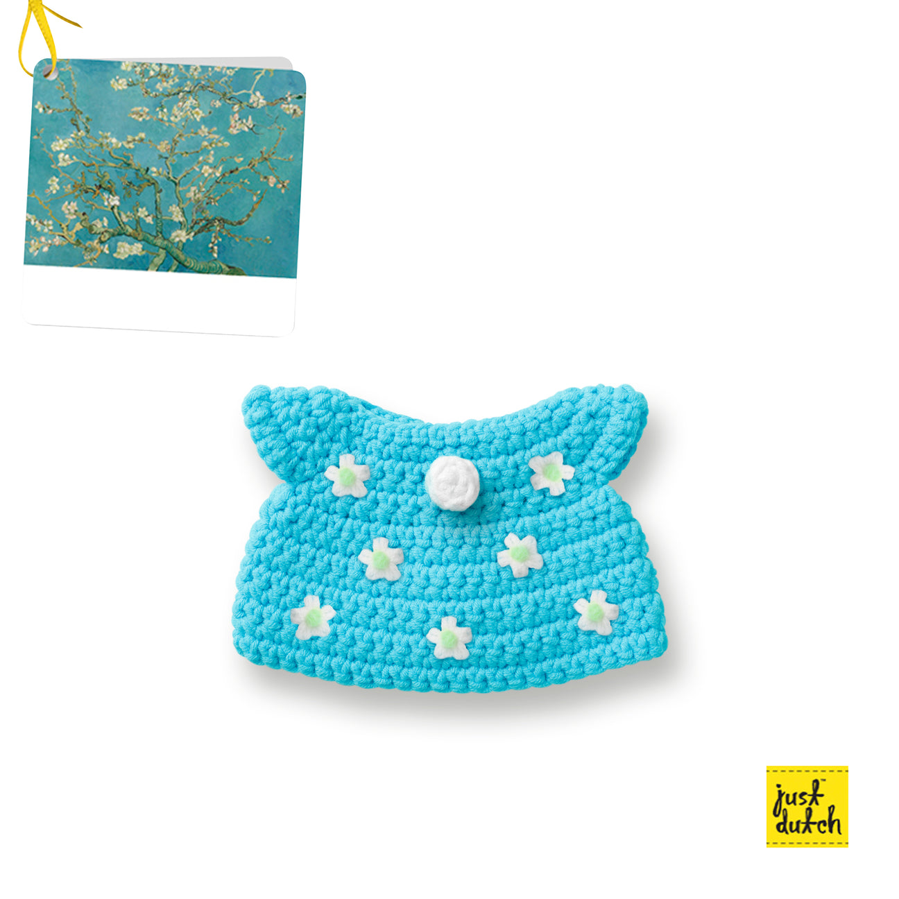 Miffy Knit Dress, Almond Blossom Van Gogh