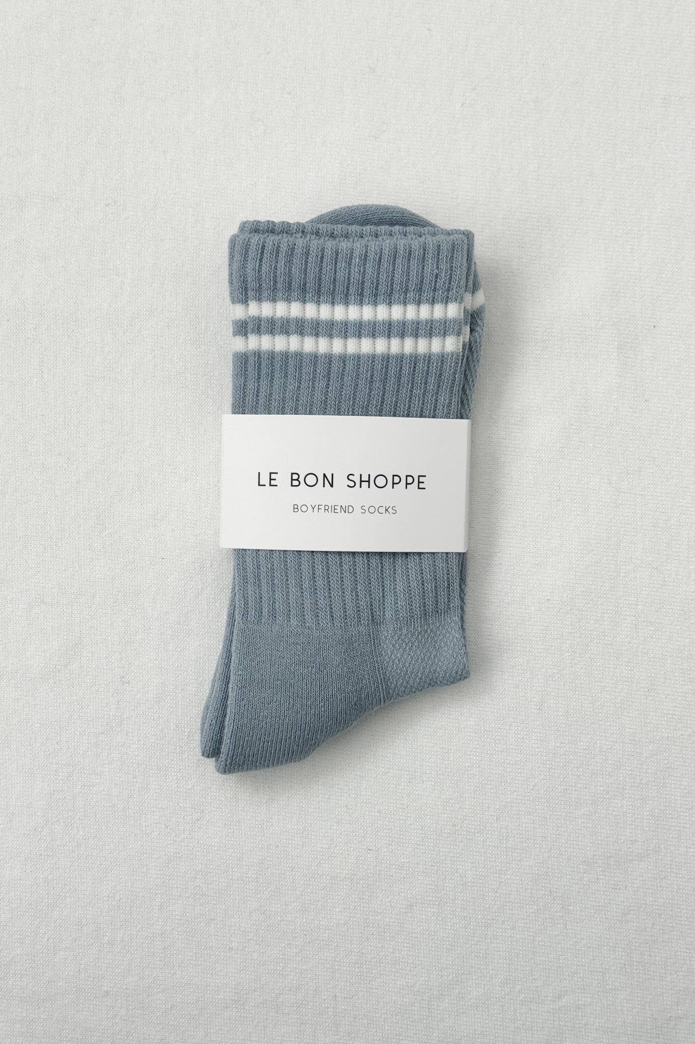 Boyfriend Socks, Blue Grey