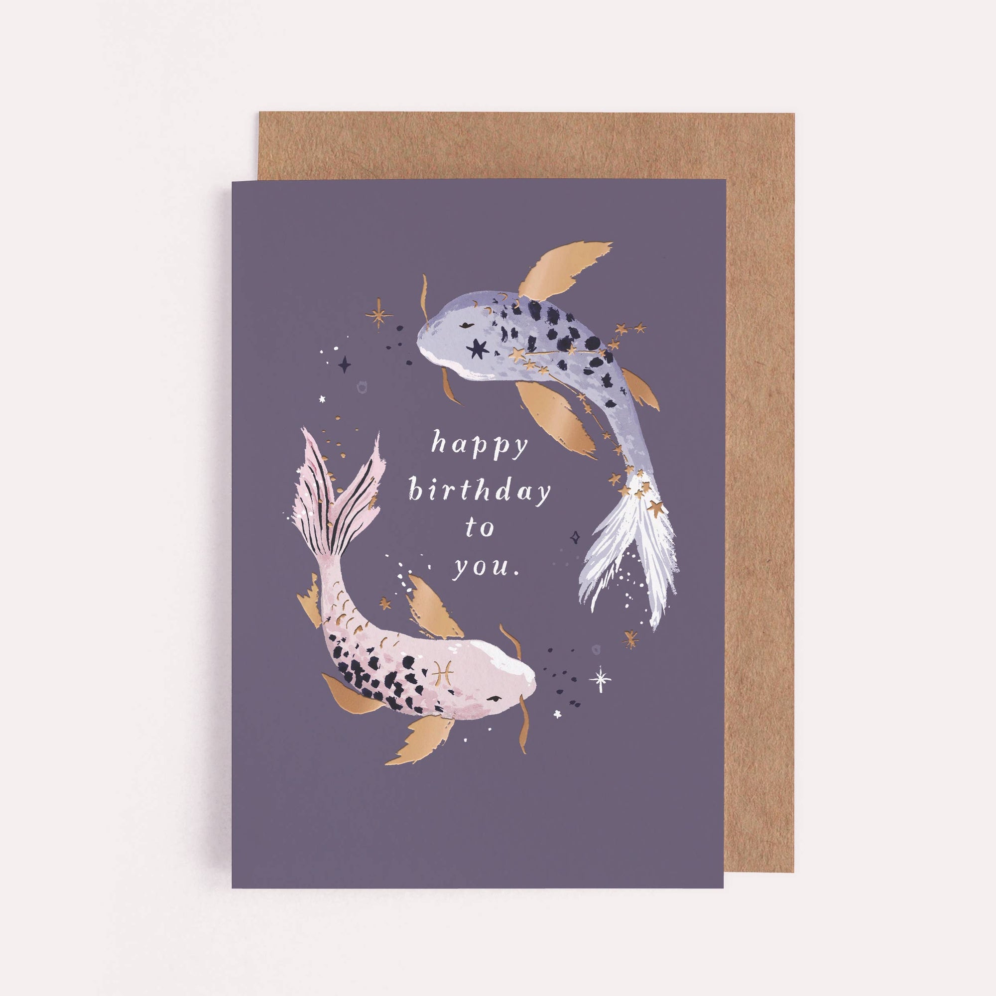 Koi Zodiac Birthday Card