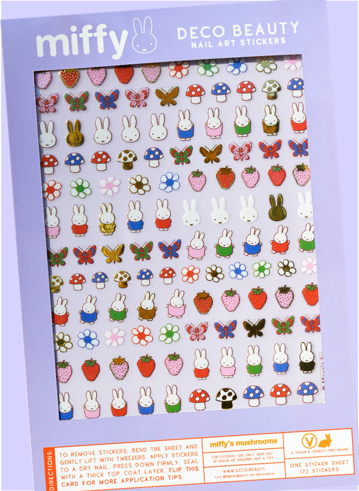 Nail Art Stickers, Miffy's Mushroom