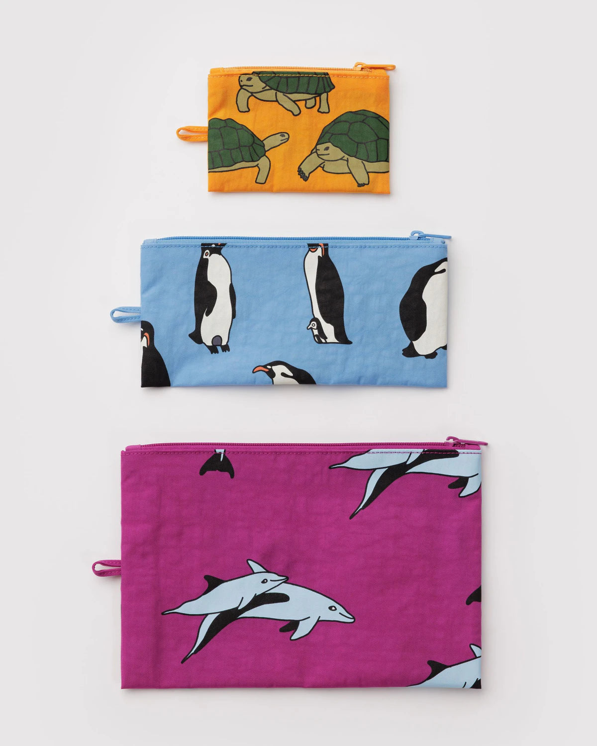 Flat Pouch Set, Vacation Animals