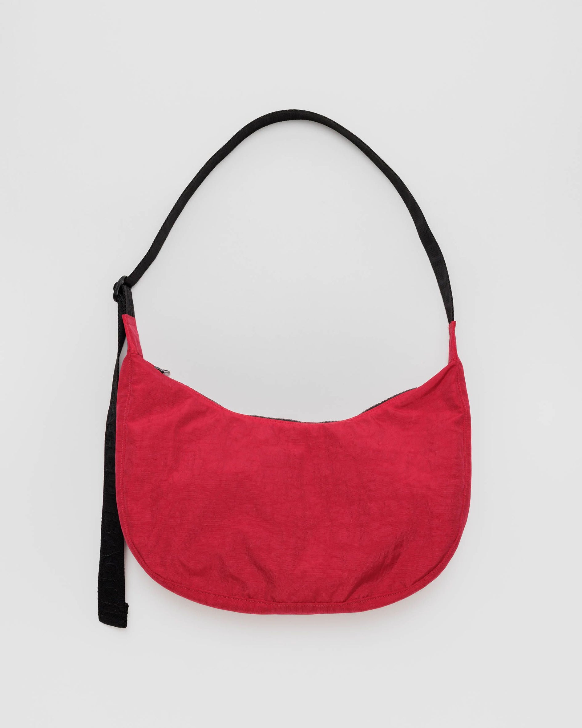 Medium Nylon Crescent Bag, Candy Apple
