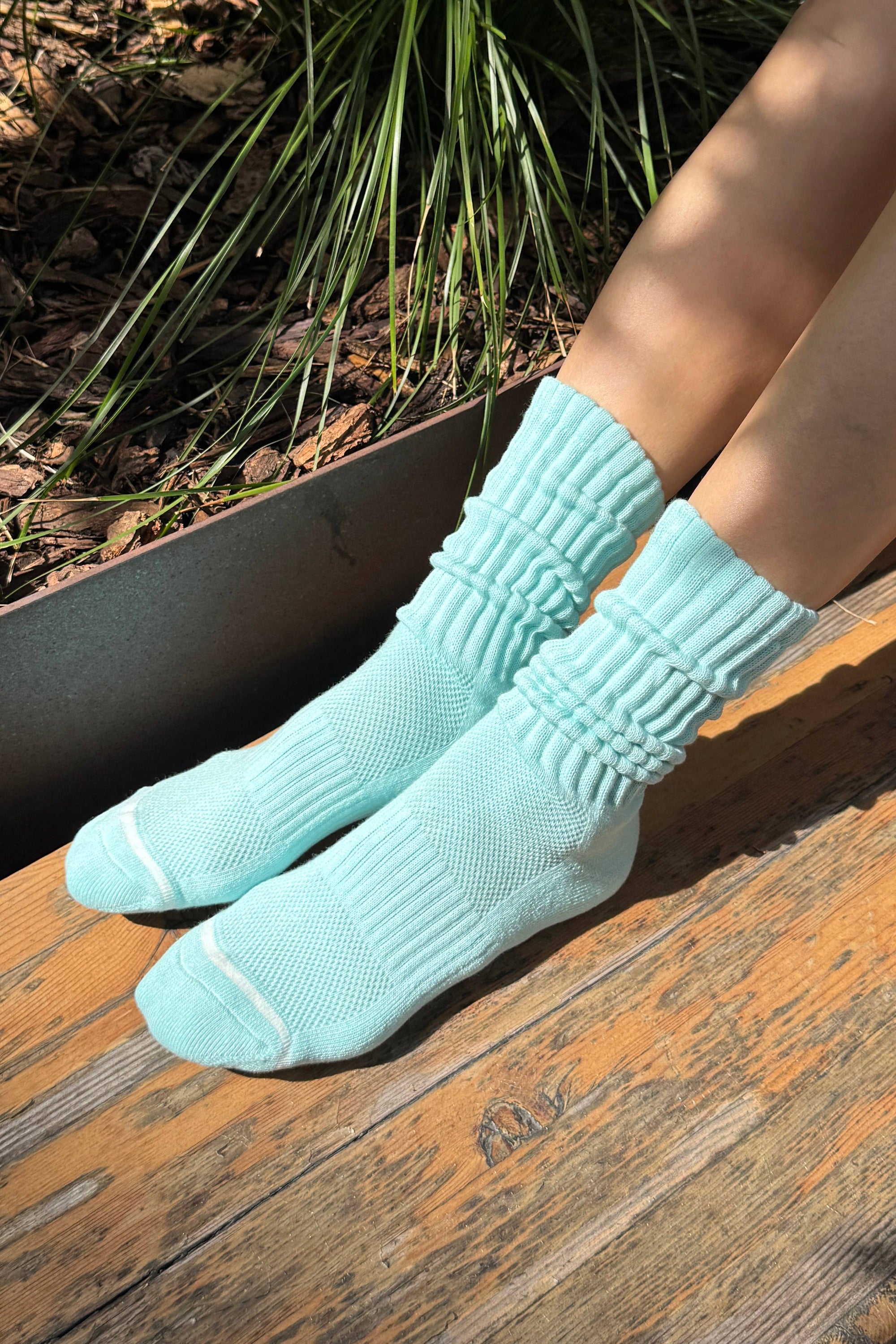 Ballet Socks, Aqua