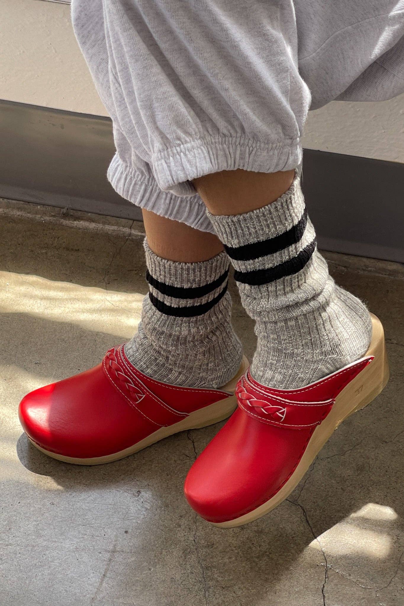 Cottage Varsity Socks, White Varsity