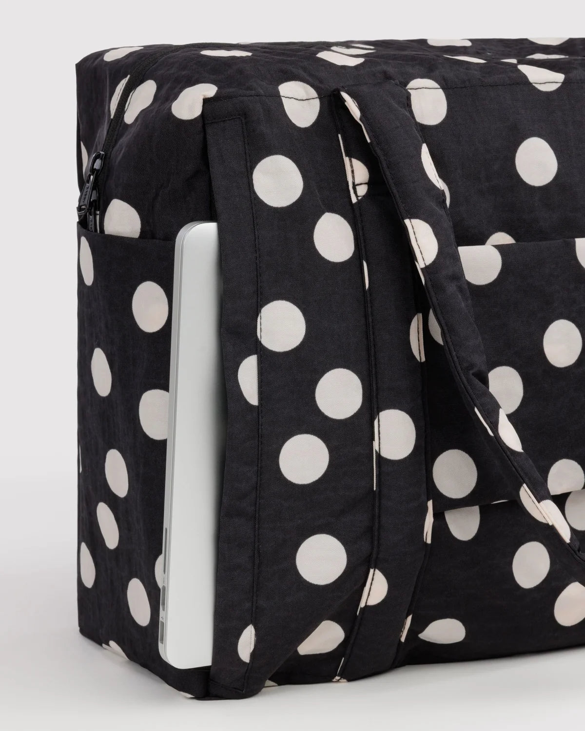 Cloud Carry-On, Black and Cream Polka Dot