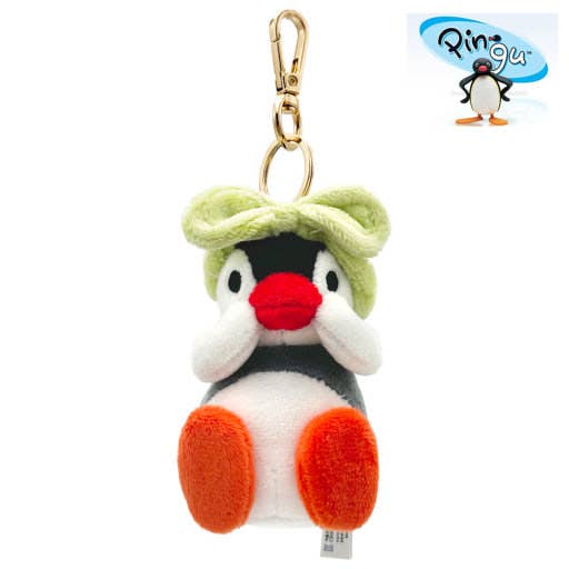 Pingu Headband Plush Keychain Bag Charm
