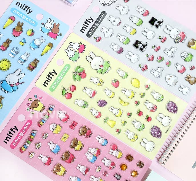 Miffy Puffy Stickers, Shiny