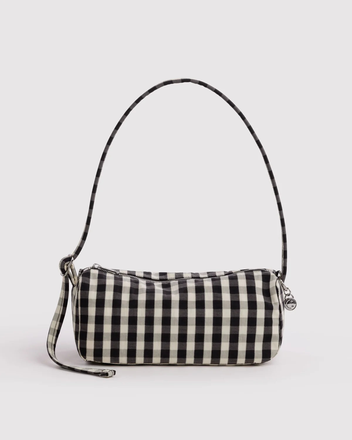Nylon Loaf Bag, Black and Cream Gingham