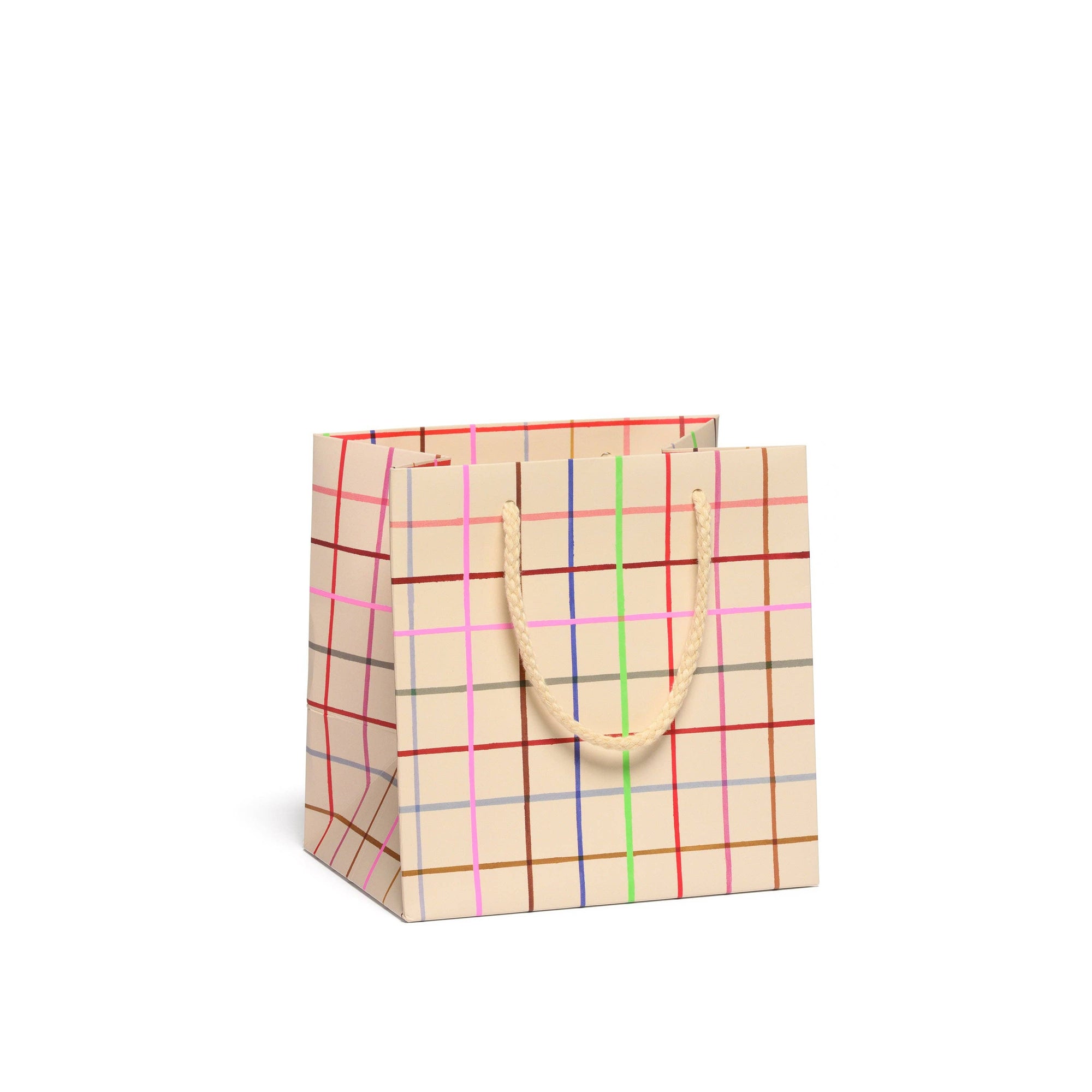 Color Grid Gift Bag, Medium