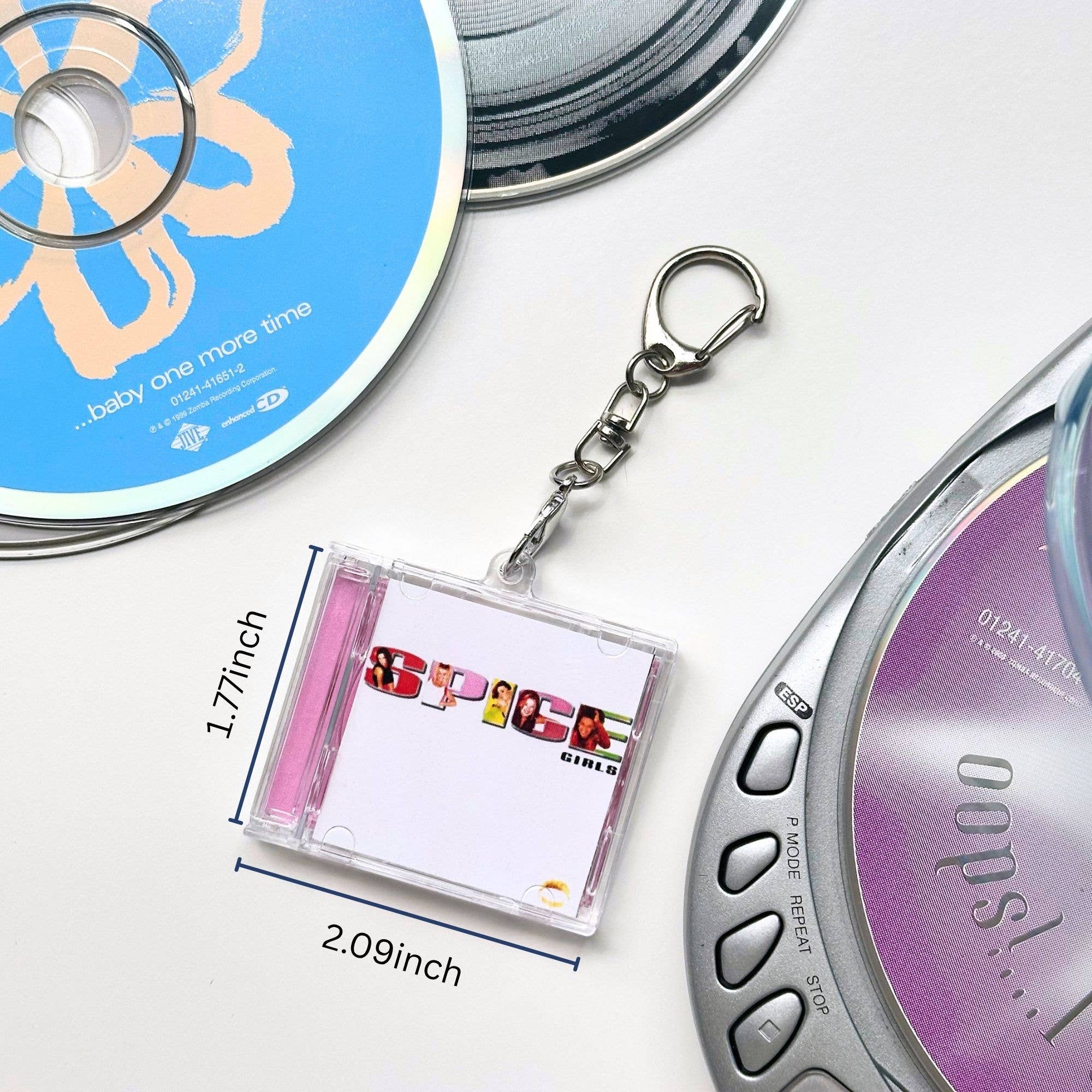 'Hit Clips' Mini CD Case Keychain, Spice Girls, Wannabe