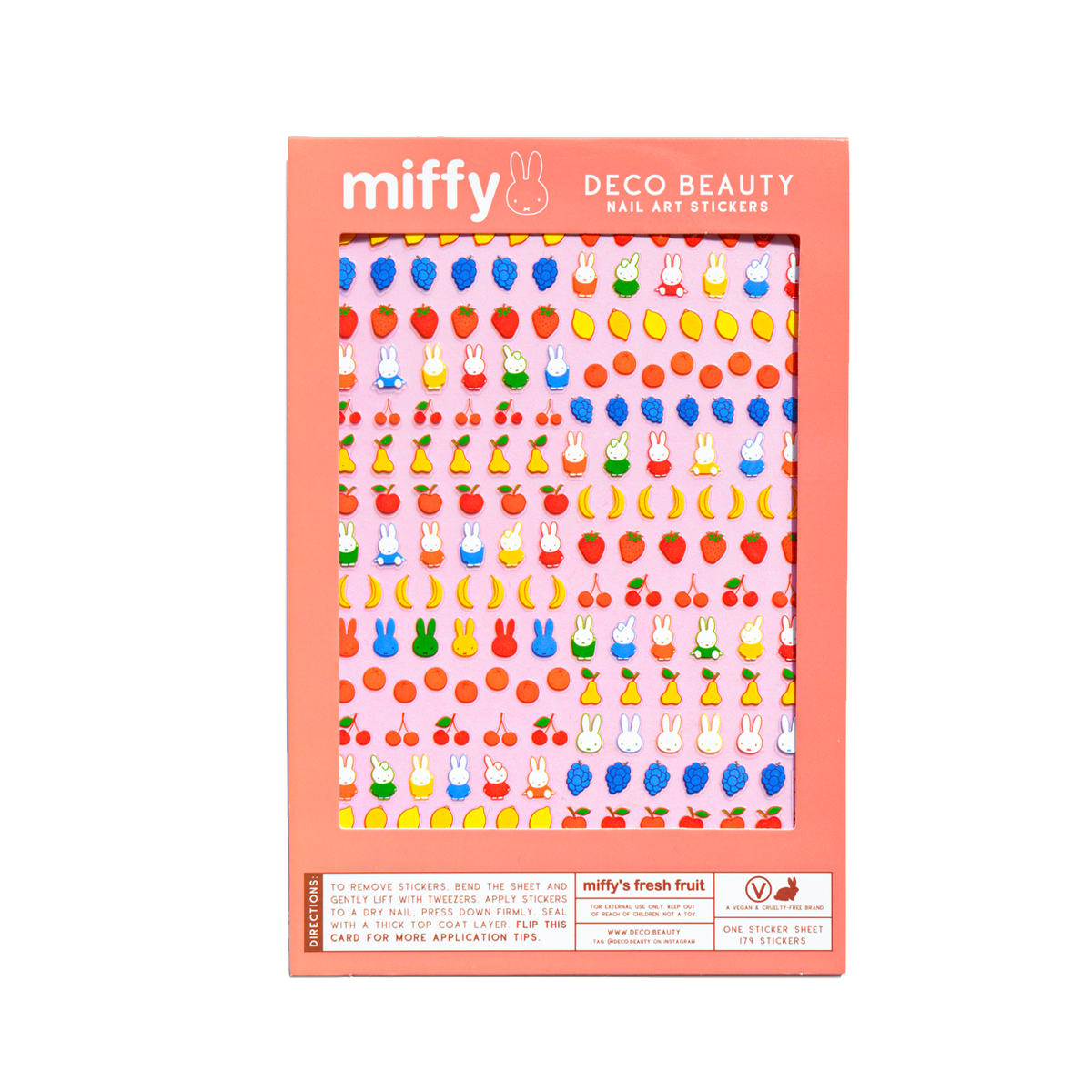 Nail Art Sticker, Miffy's Fresh Fruit
