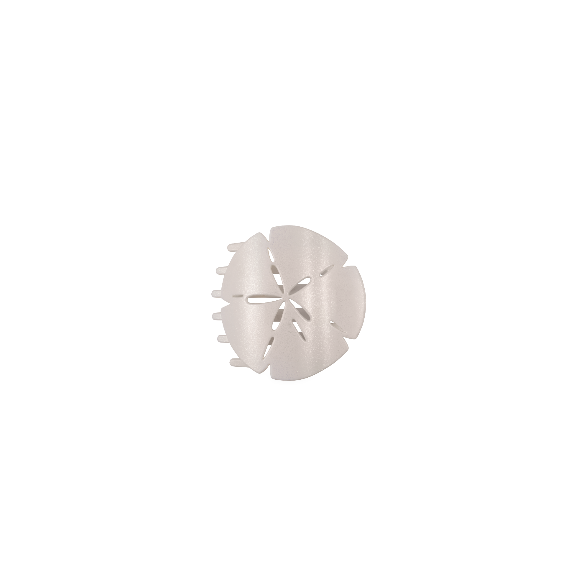 Sand Dollar, Tiny, Flat Shape Hair Clip