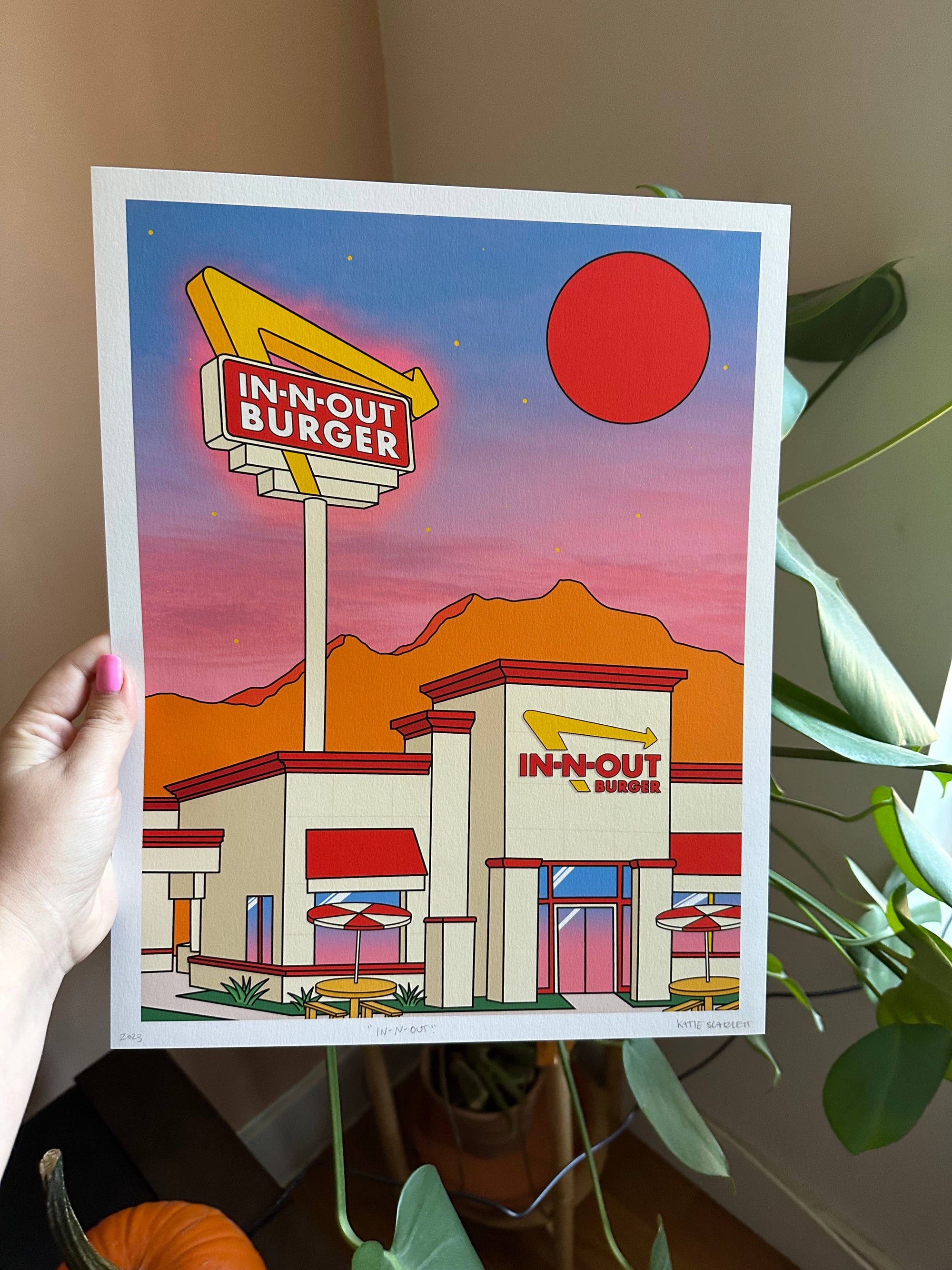 In-N-Out Art Print, 5x7 inch