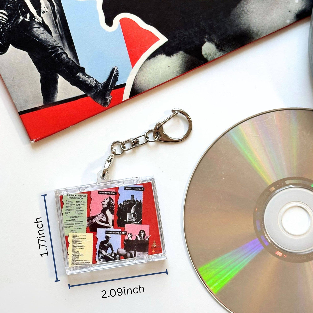 'Hit Clips' Mini CD Case Keychain, Rocky Horror Soundtrack