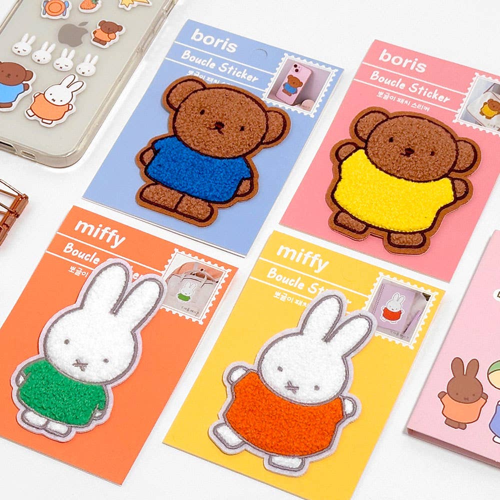Miffy & Boris Fuzzy Deco Sticker