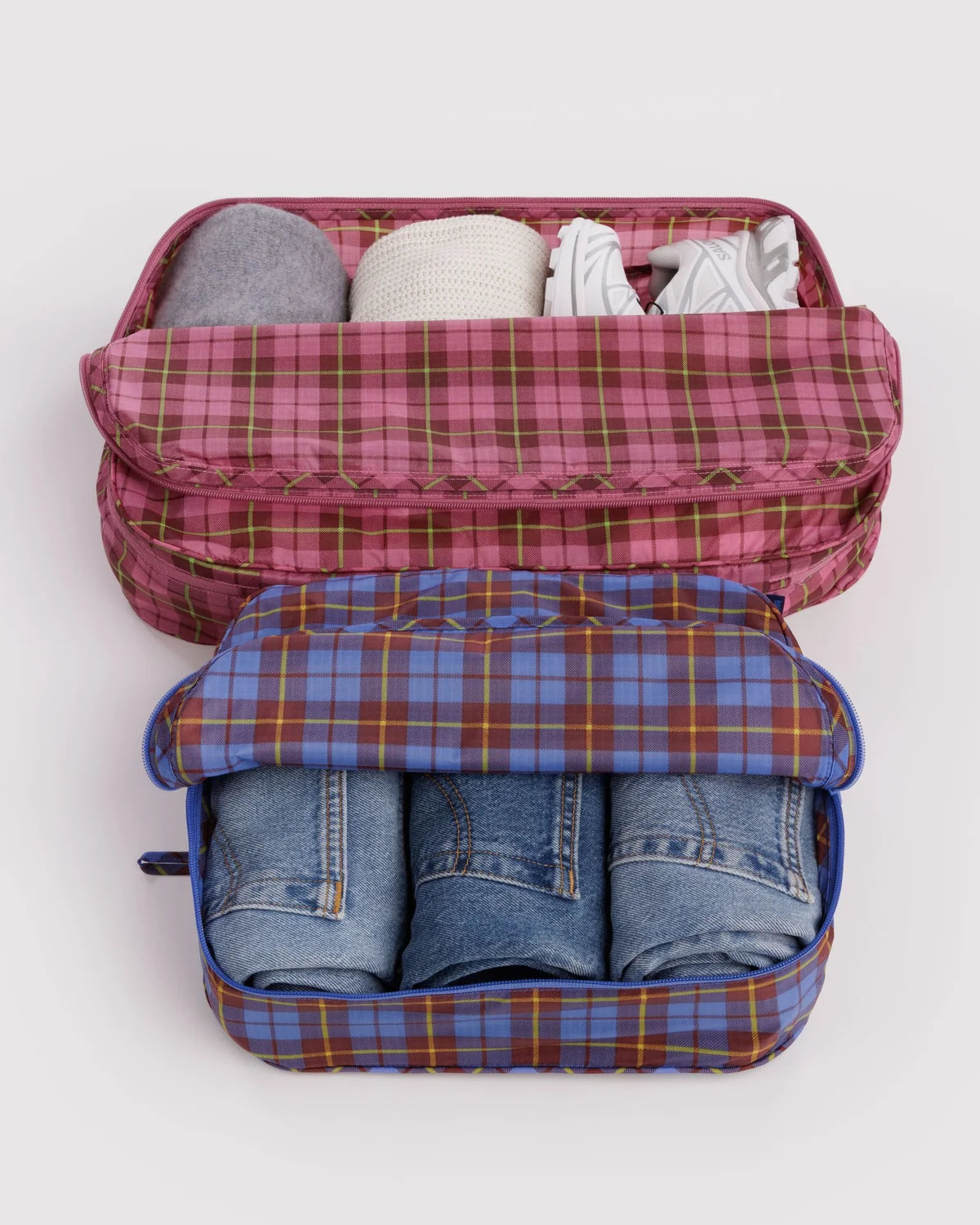 Large Packing Cube Set, Check Mix