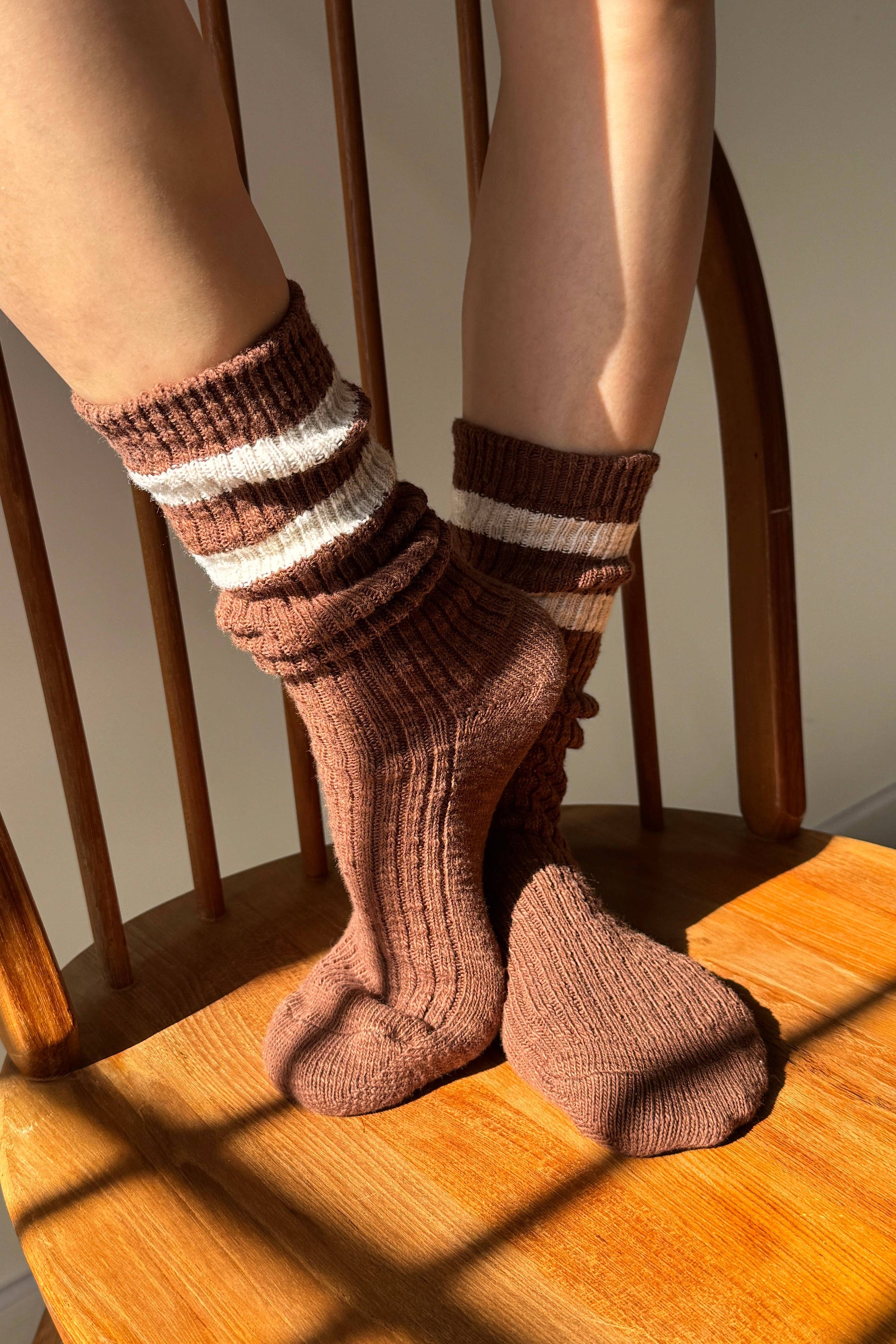 Cottage Varsity Socks, Green Varsity
