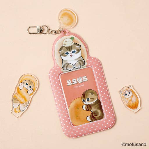 Mofusand Photo Card Multi Keyring, Bread