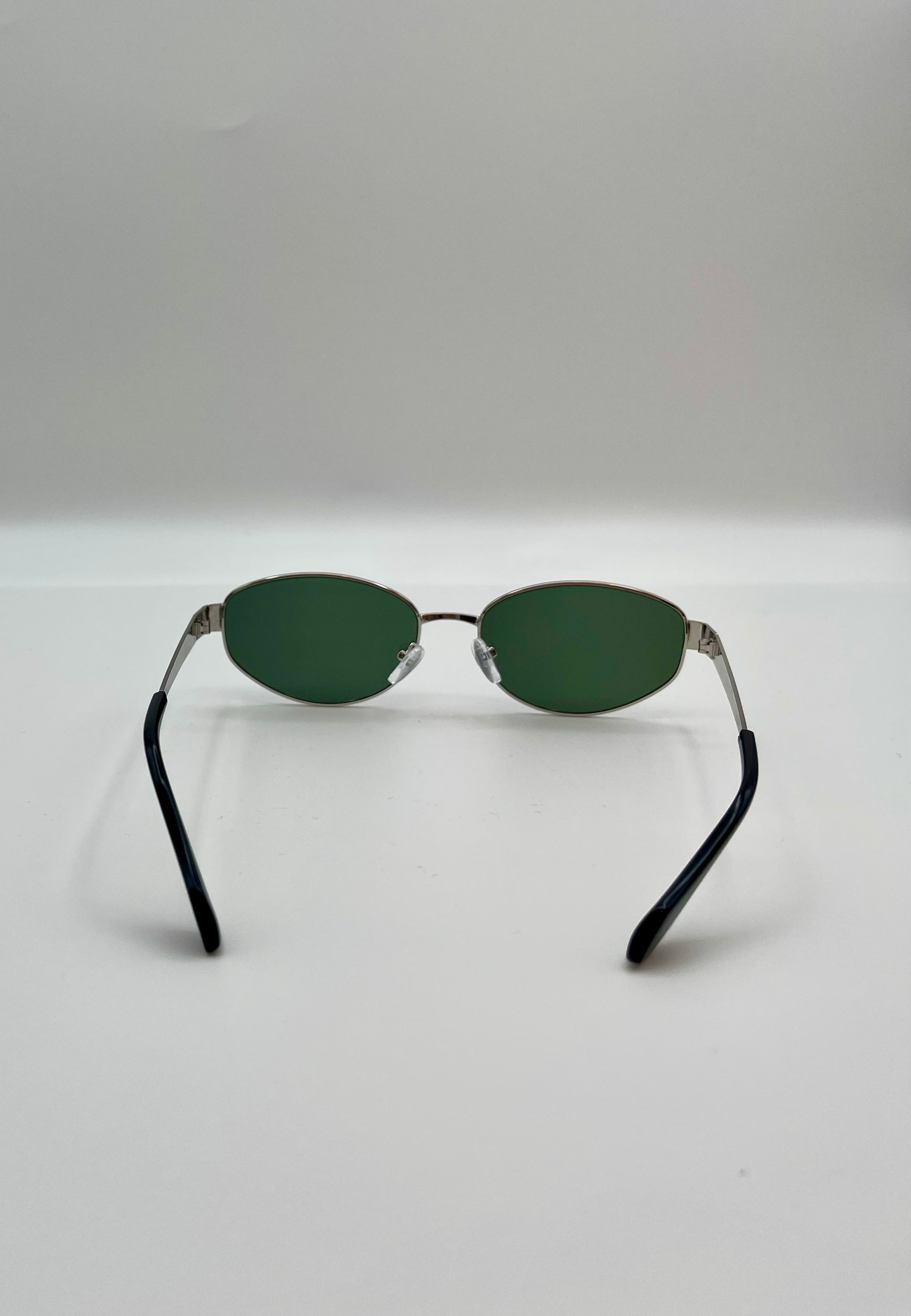 Oval Sunglasses, Metal Frame