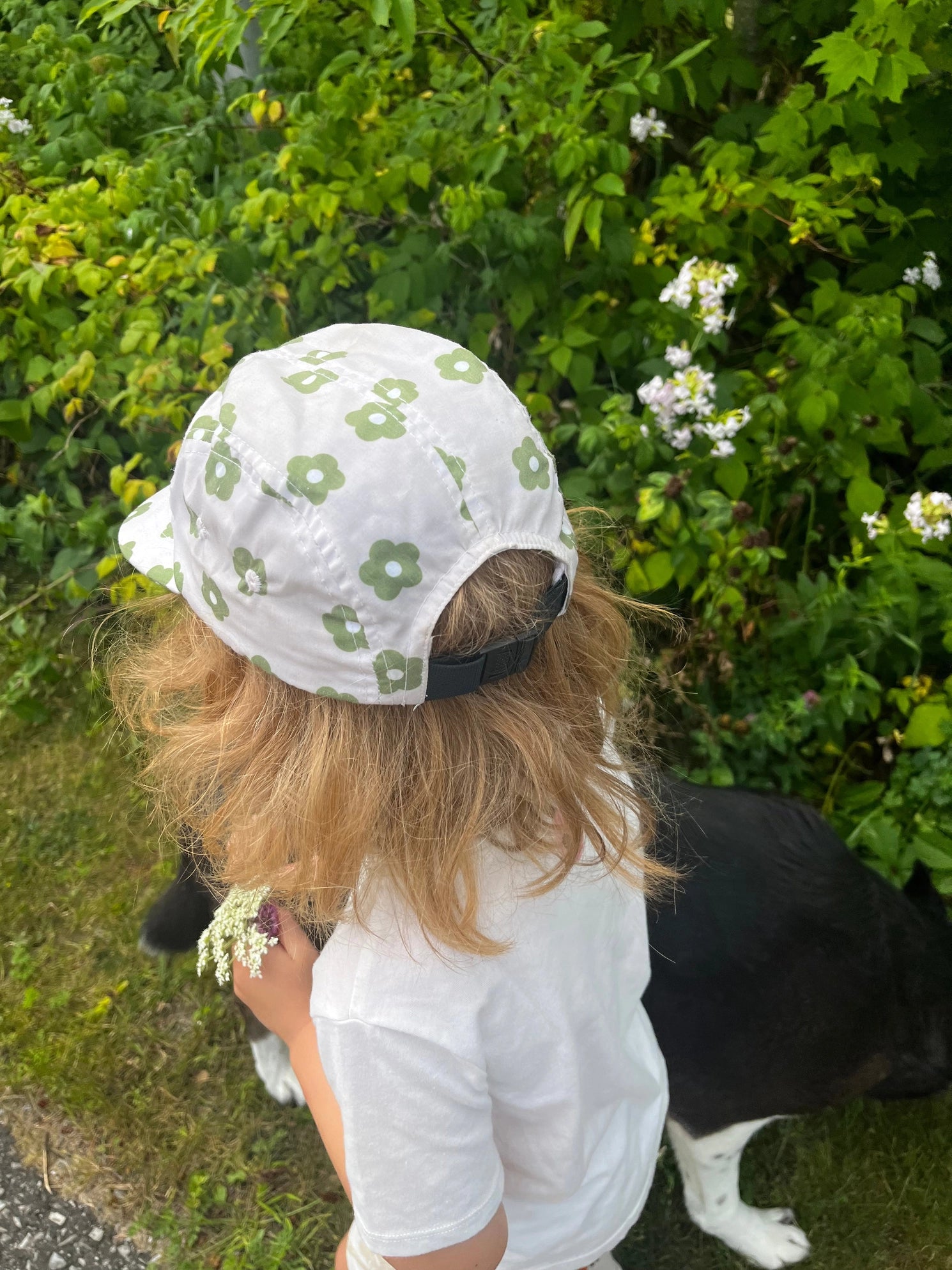 Five Panel Hat, The Green Daisy