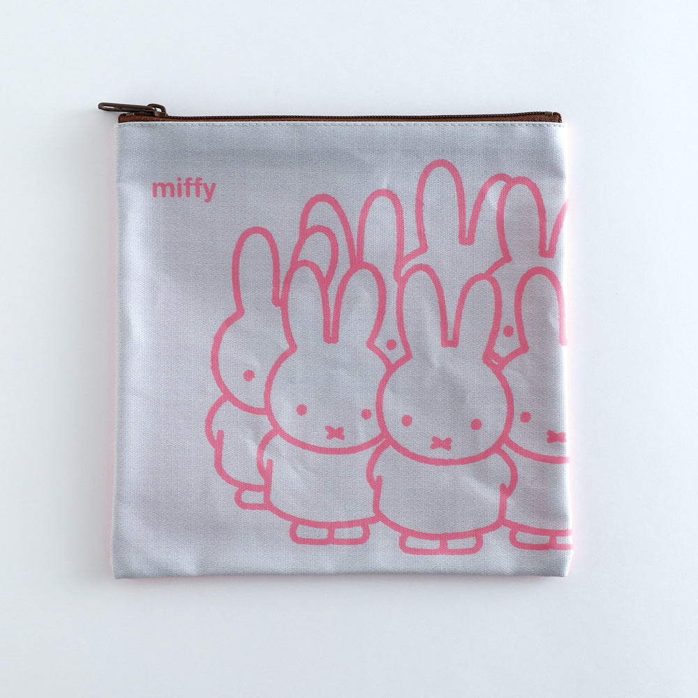 Miffy Square Pouch, Grey