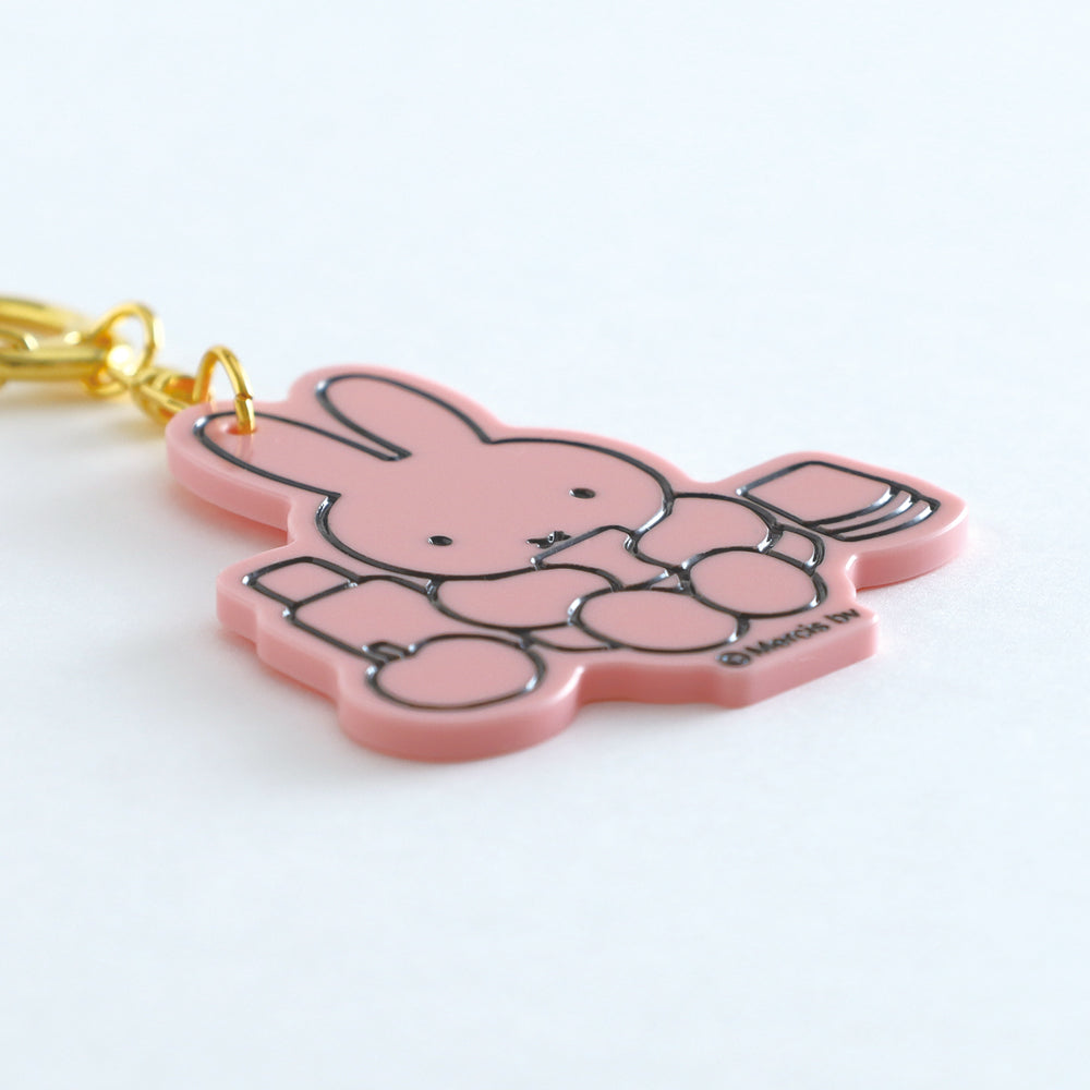 Miffy Acrylic Keychain, Pink