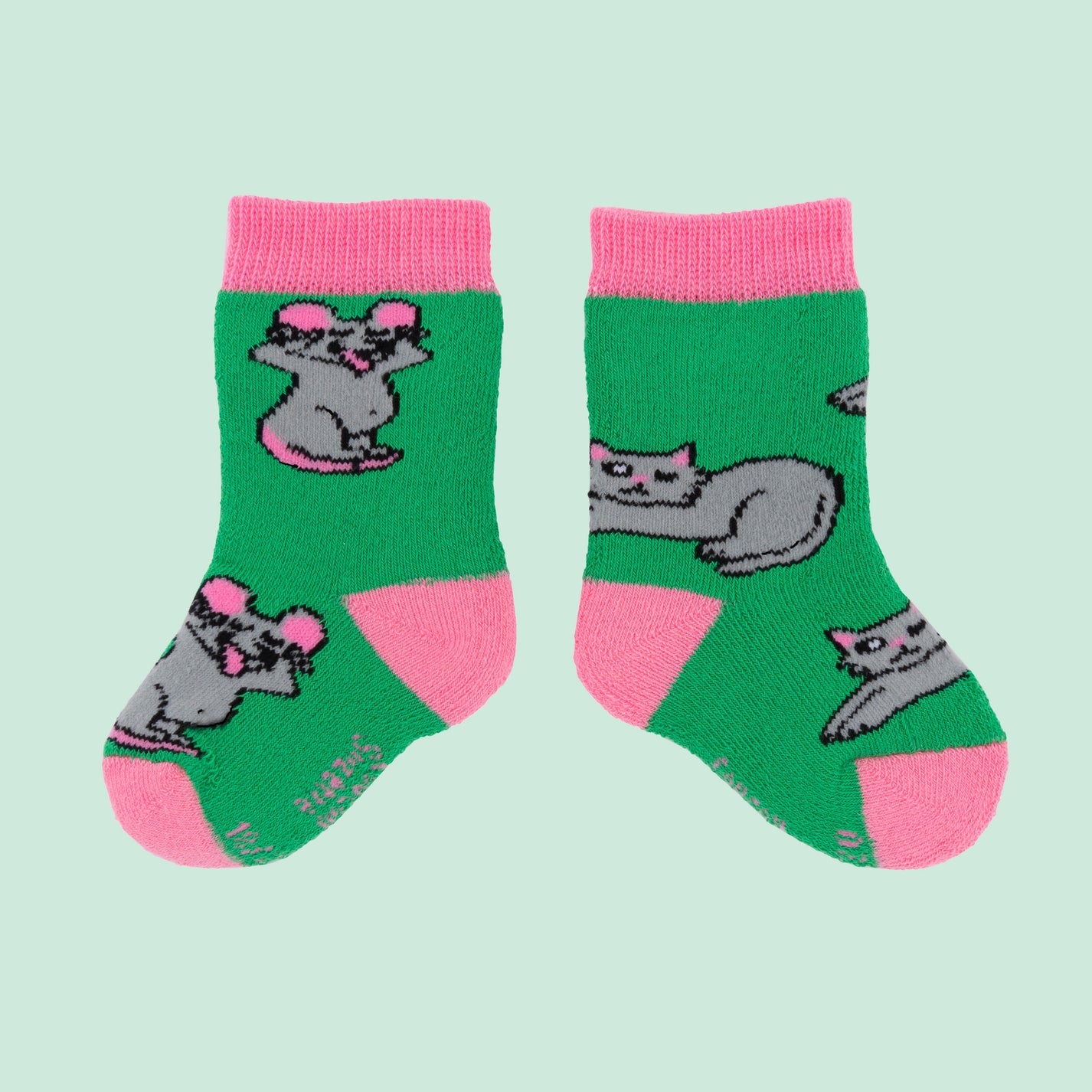 Mouse & Cat Baby Socks