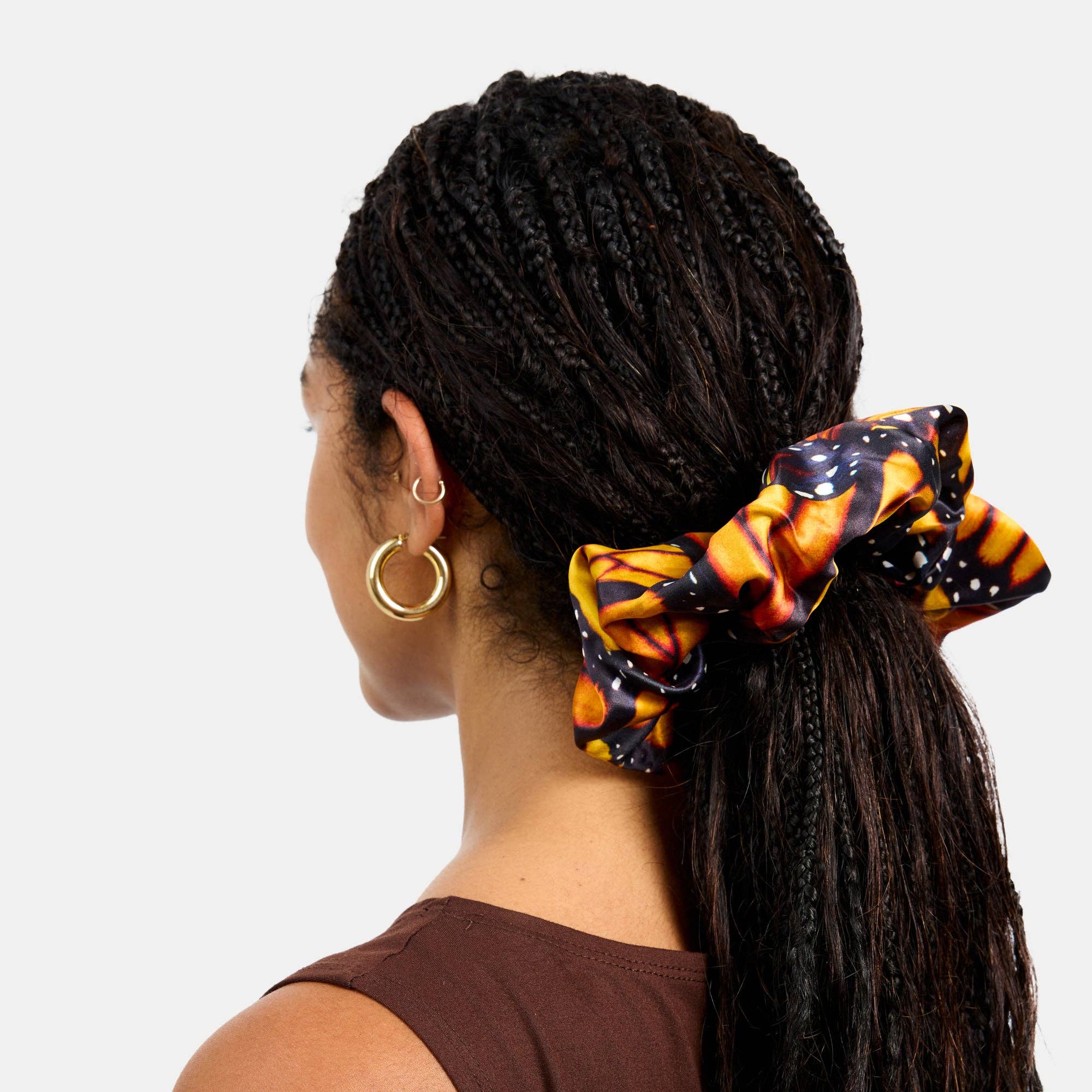 Large Monarch Scrunchie