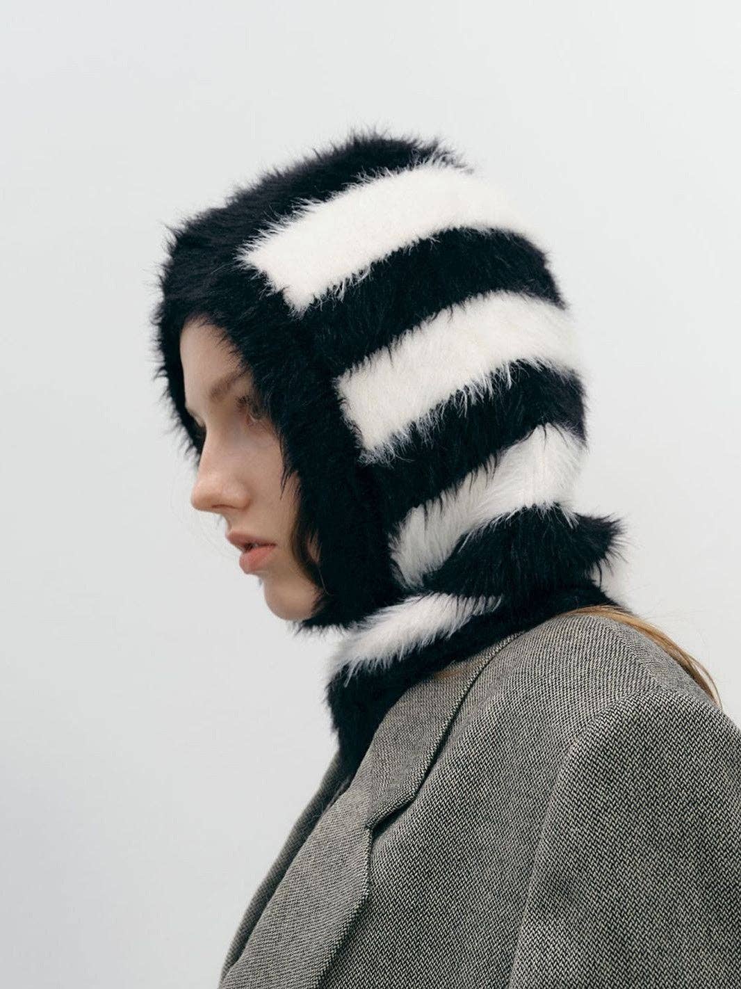 Striped Balaclava, Light Purple