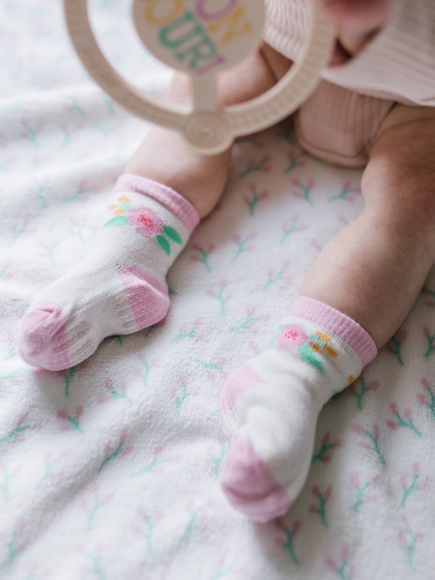 Sweet Daisy Baby Socks, Set of 3