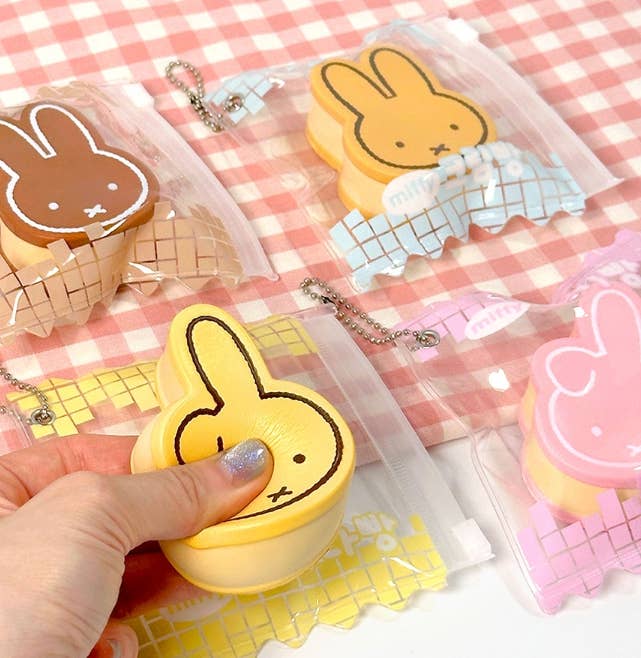 Miffy Bread Squishy Pouch Keyring