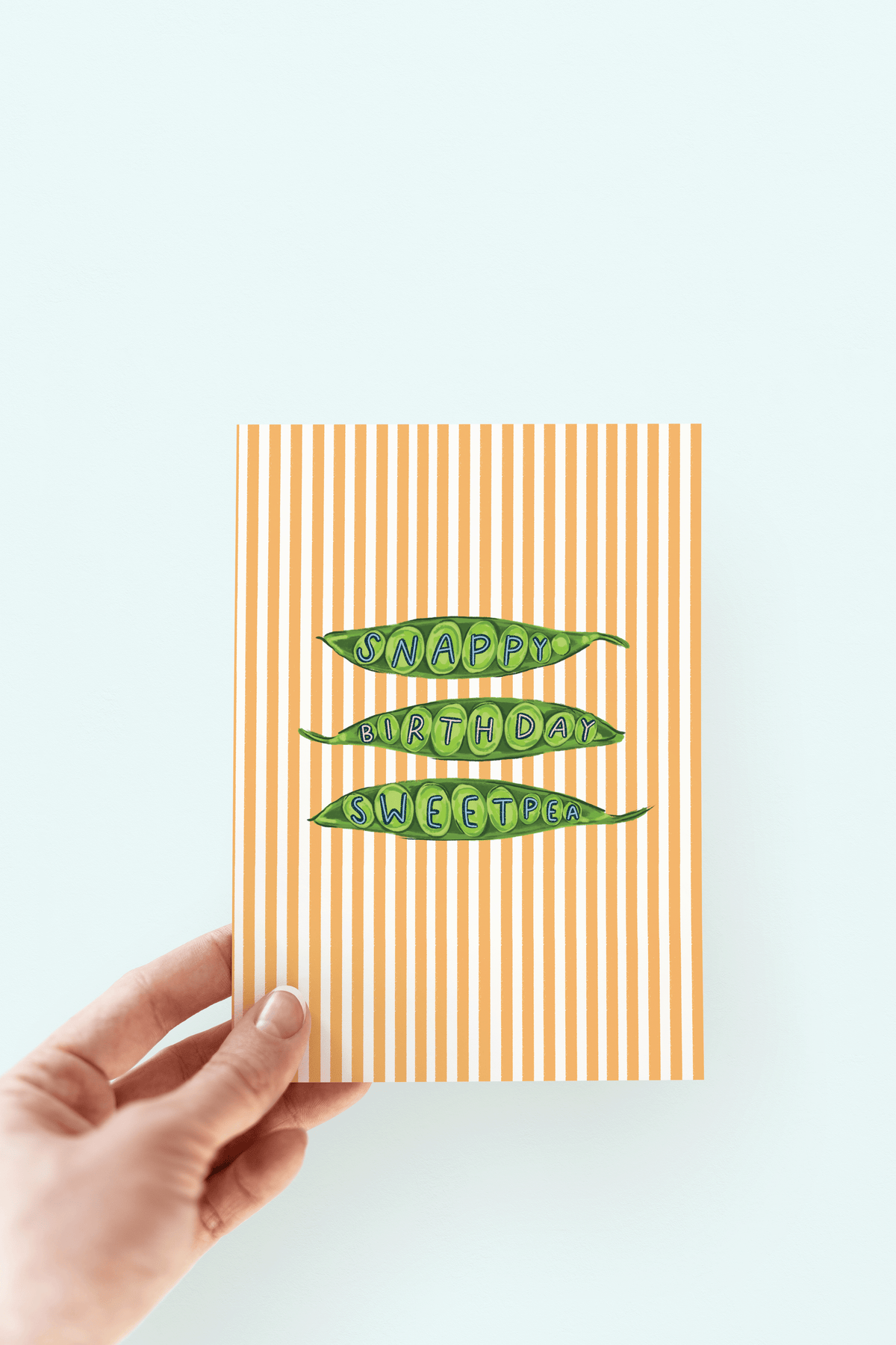 Snappy Birthday SweatPea Birthday BFFs Punny Greeting Card