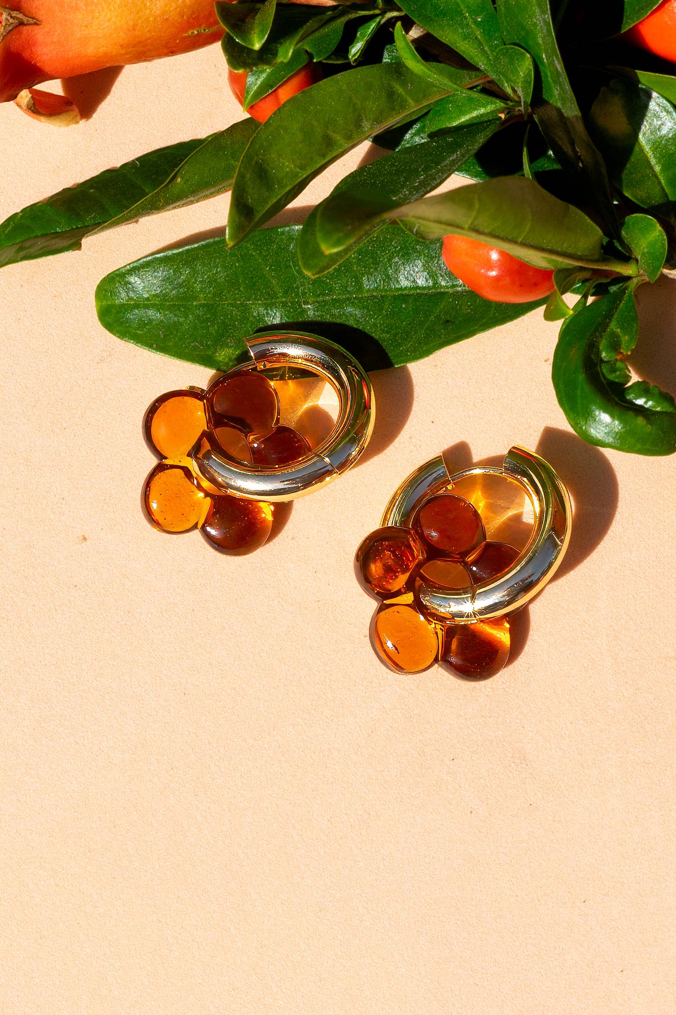 Dazy Glaze Earrings, Amber