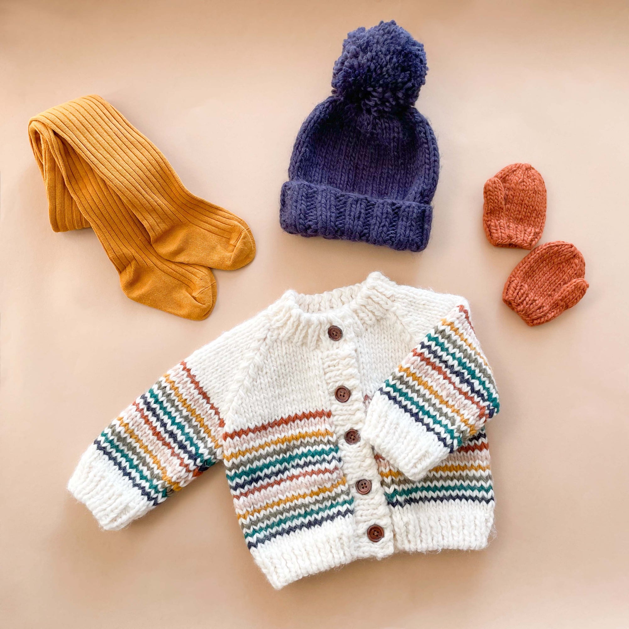 Baby Retro Stripe Cardigan
