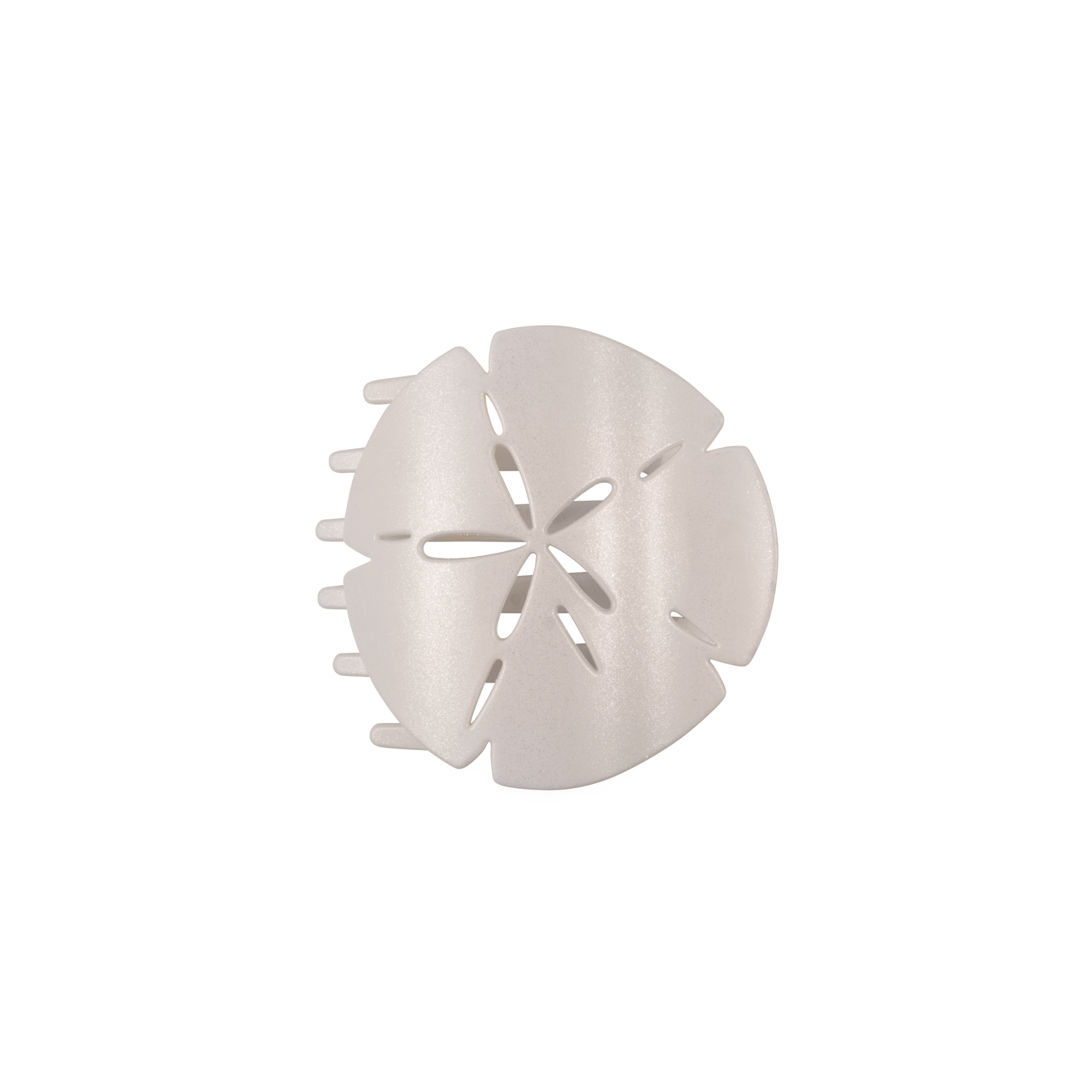 Sand Dollar, Medium, Flat Shape Hair Clip