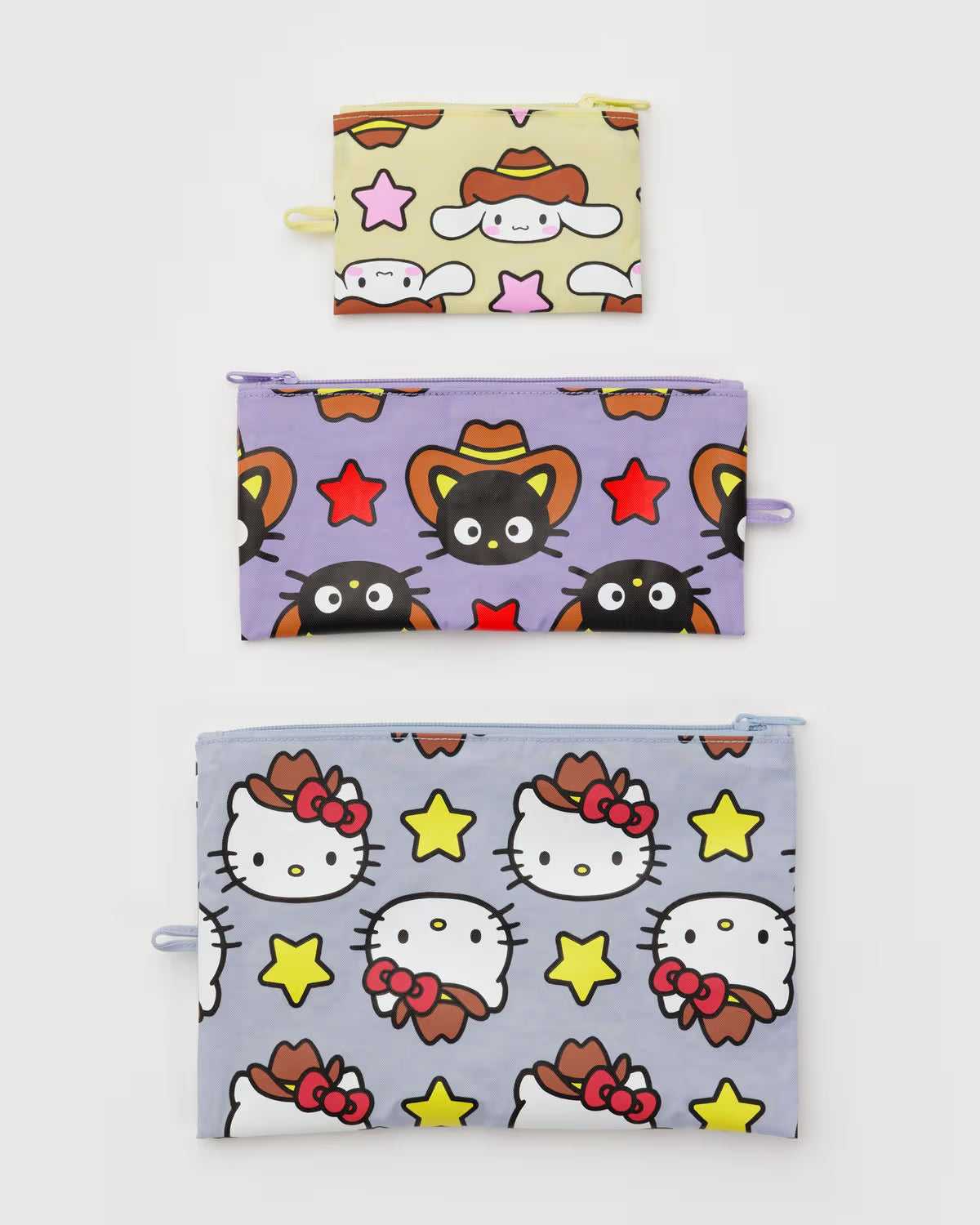 Flat Pouch Set, Hello Kitty & Friends Western