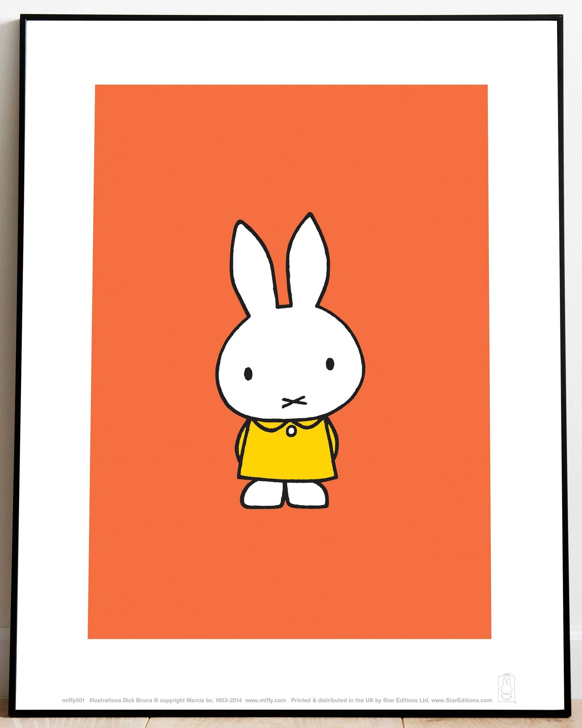 miffy orange dress Large Designer Wall Art Miffy Dress