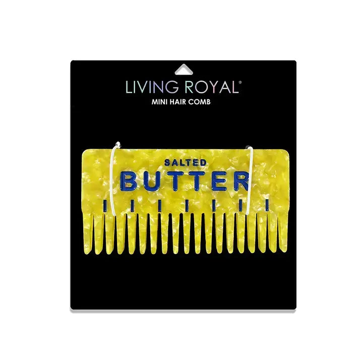 Wide-Tooth Mini Hair Comb, Mallard Duck
