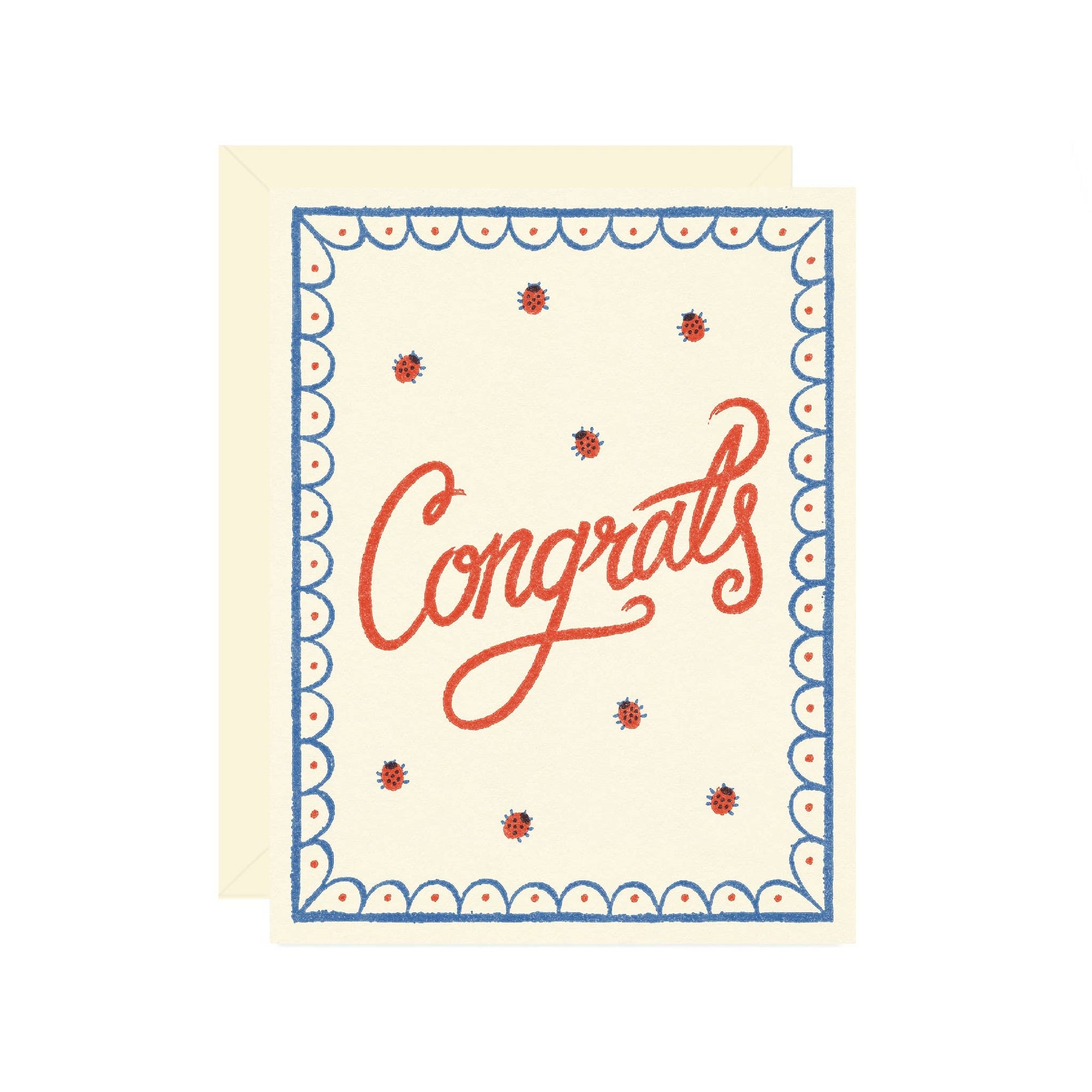 Ladybug Congrats Card