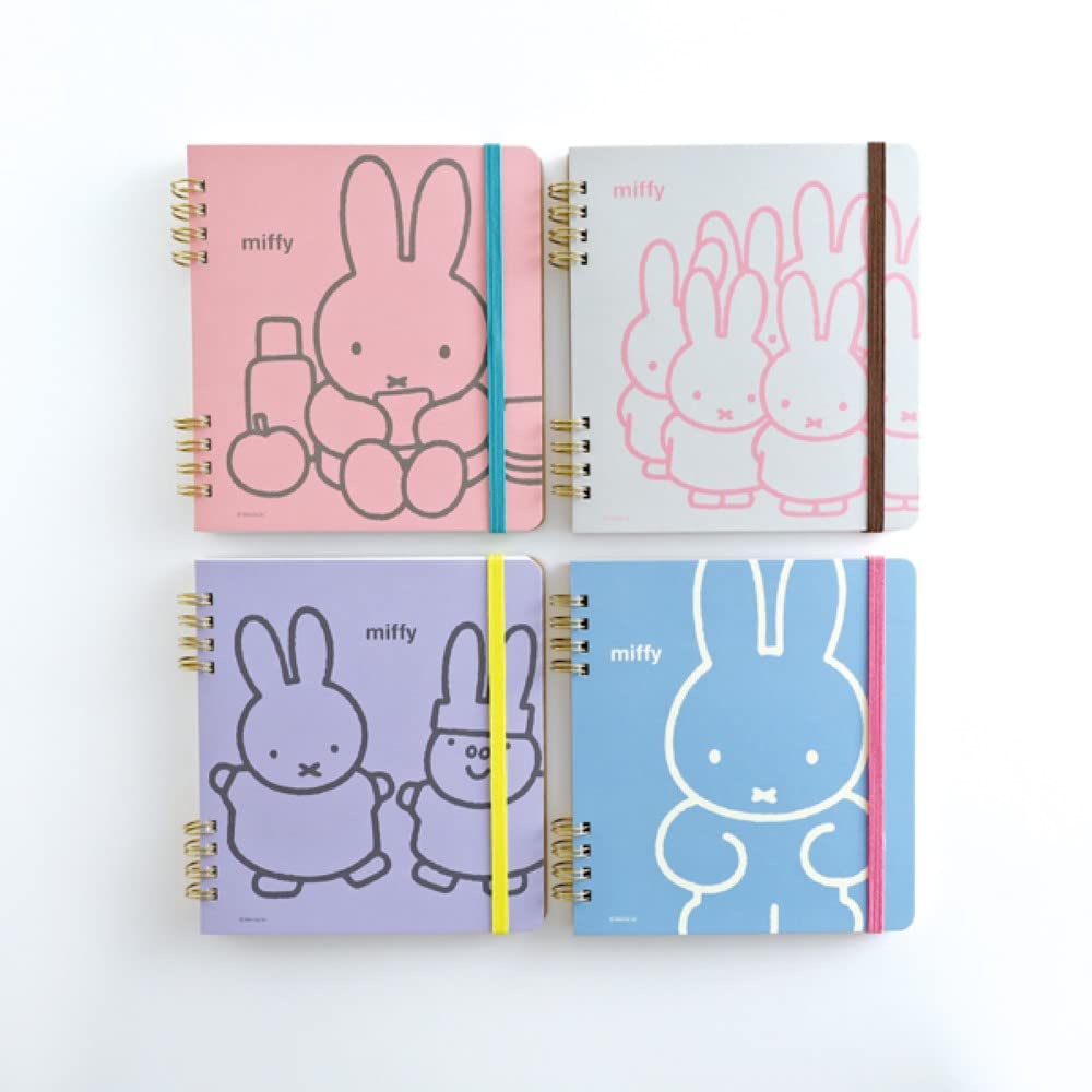 Miffy Ring Notebook, Gray
