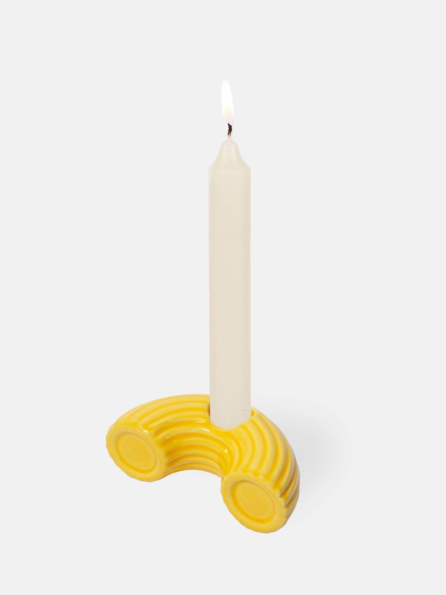 Macaroni Candle Holder