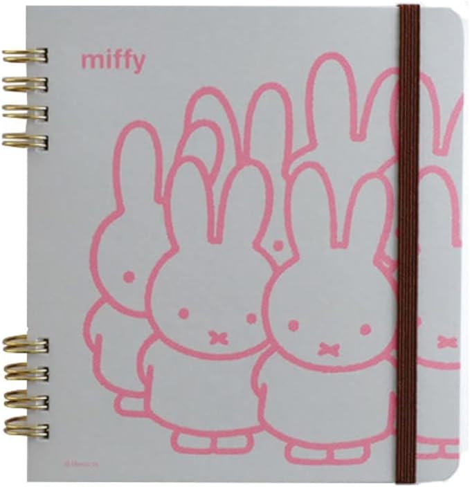 Miffy Ring Notebook, Gray