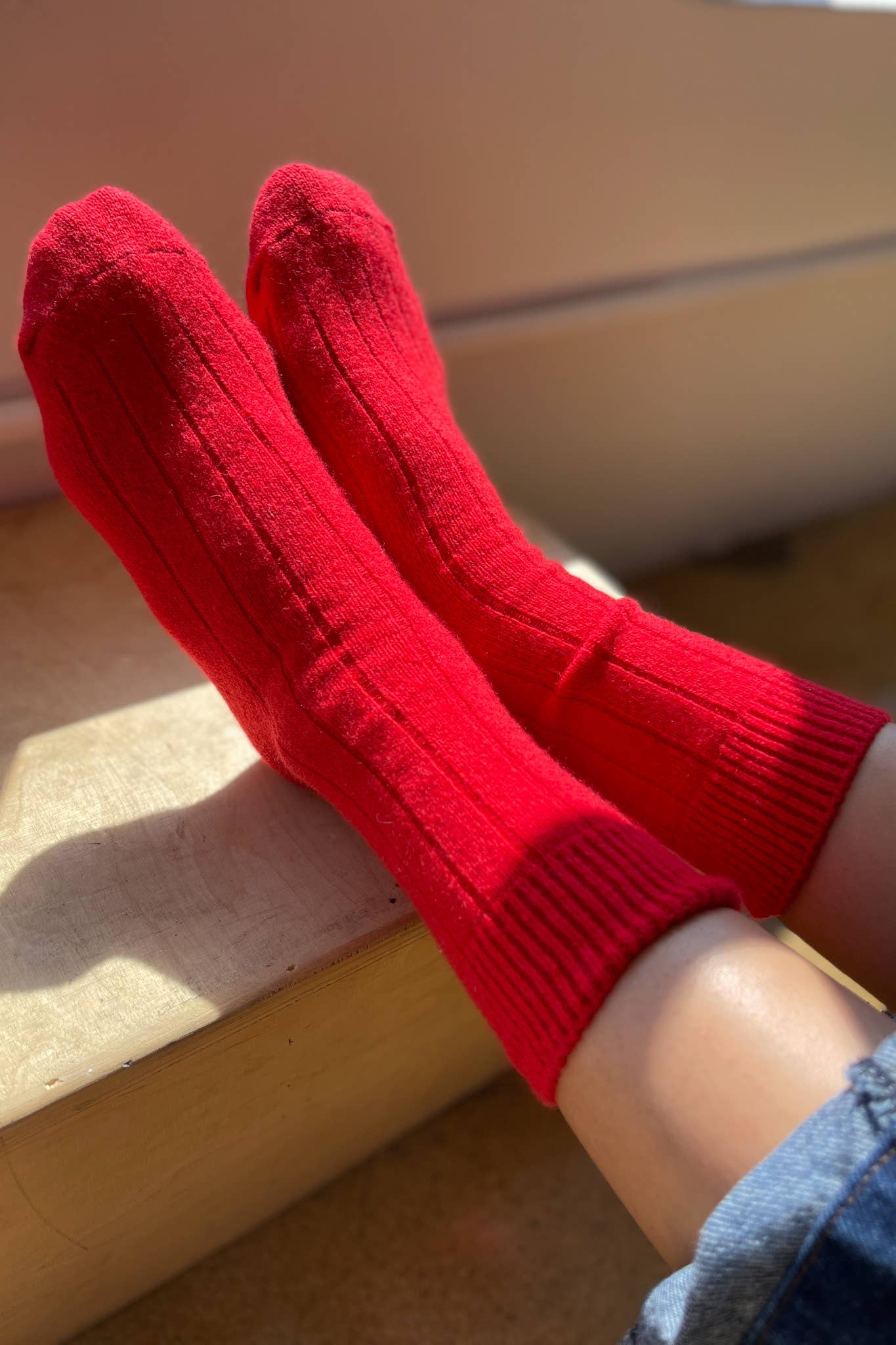 Classic Cashmere Socks, Grey Melange